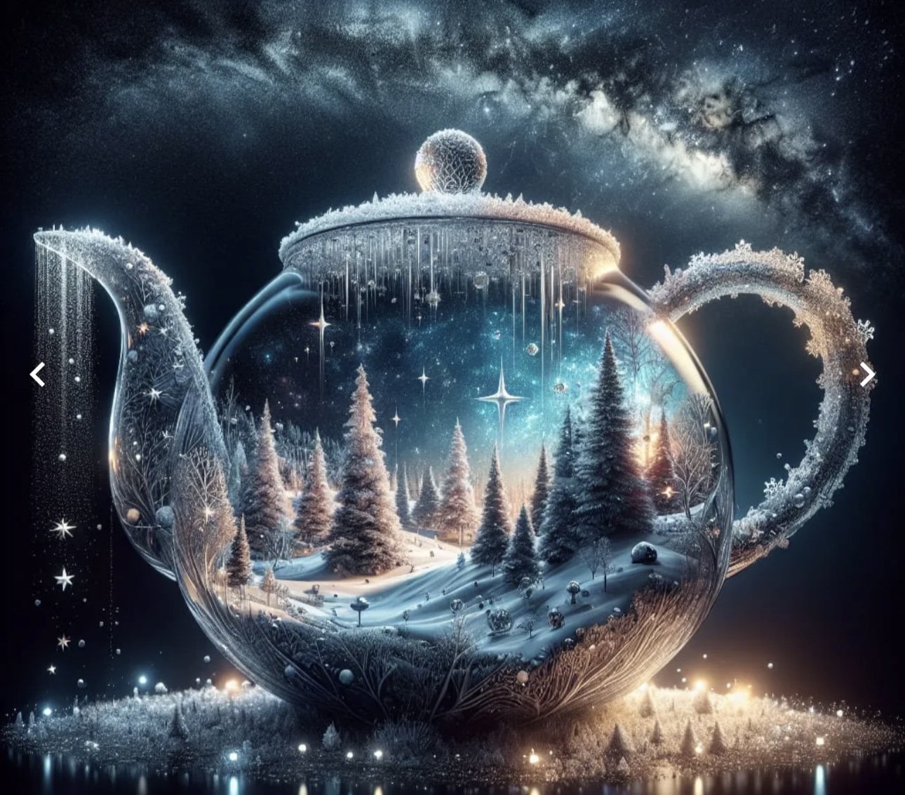 Enchanted Winter Teapot Print