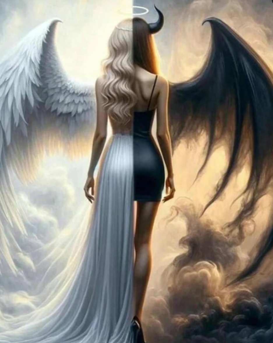 Angel and Demon Art Print