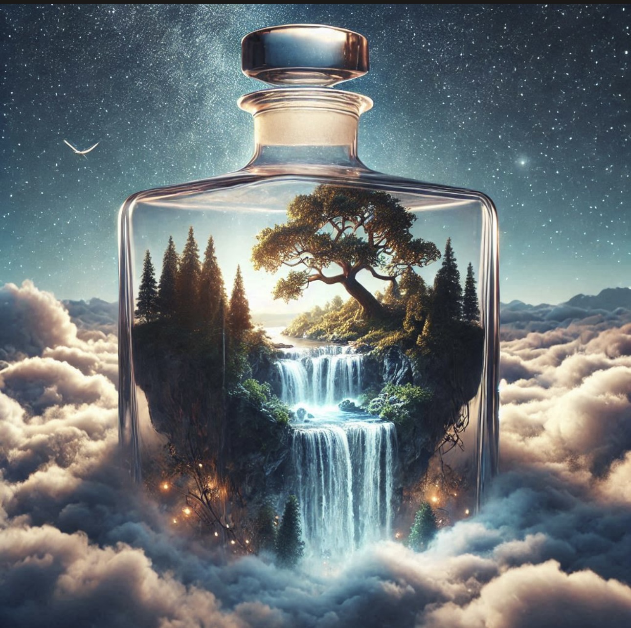 Enchanted Forest Bottle Print