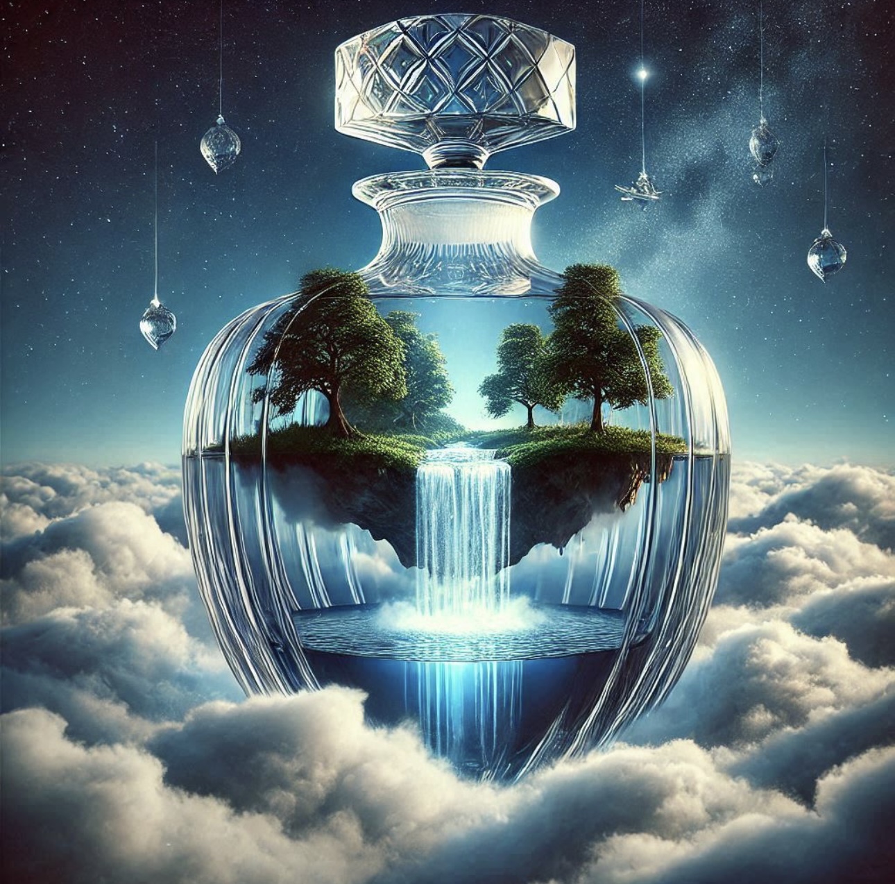 Enchanted Scenery Perfume Bottle Print