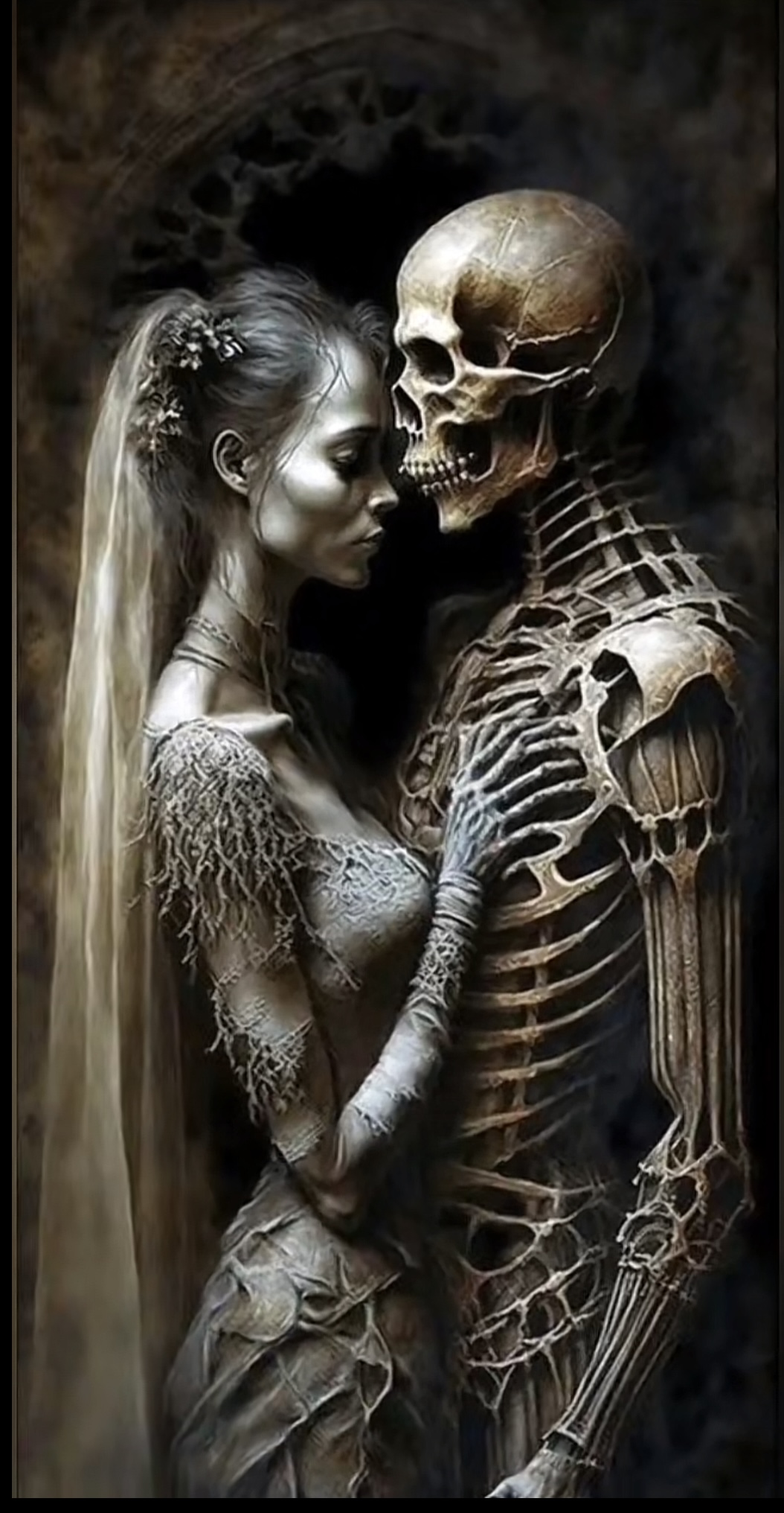 Gothic Couple Art Print