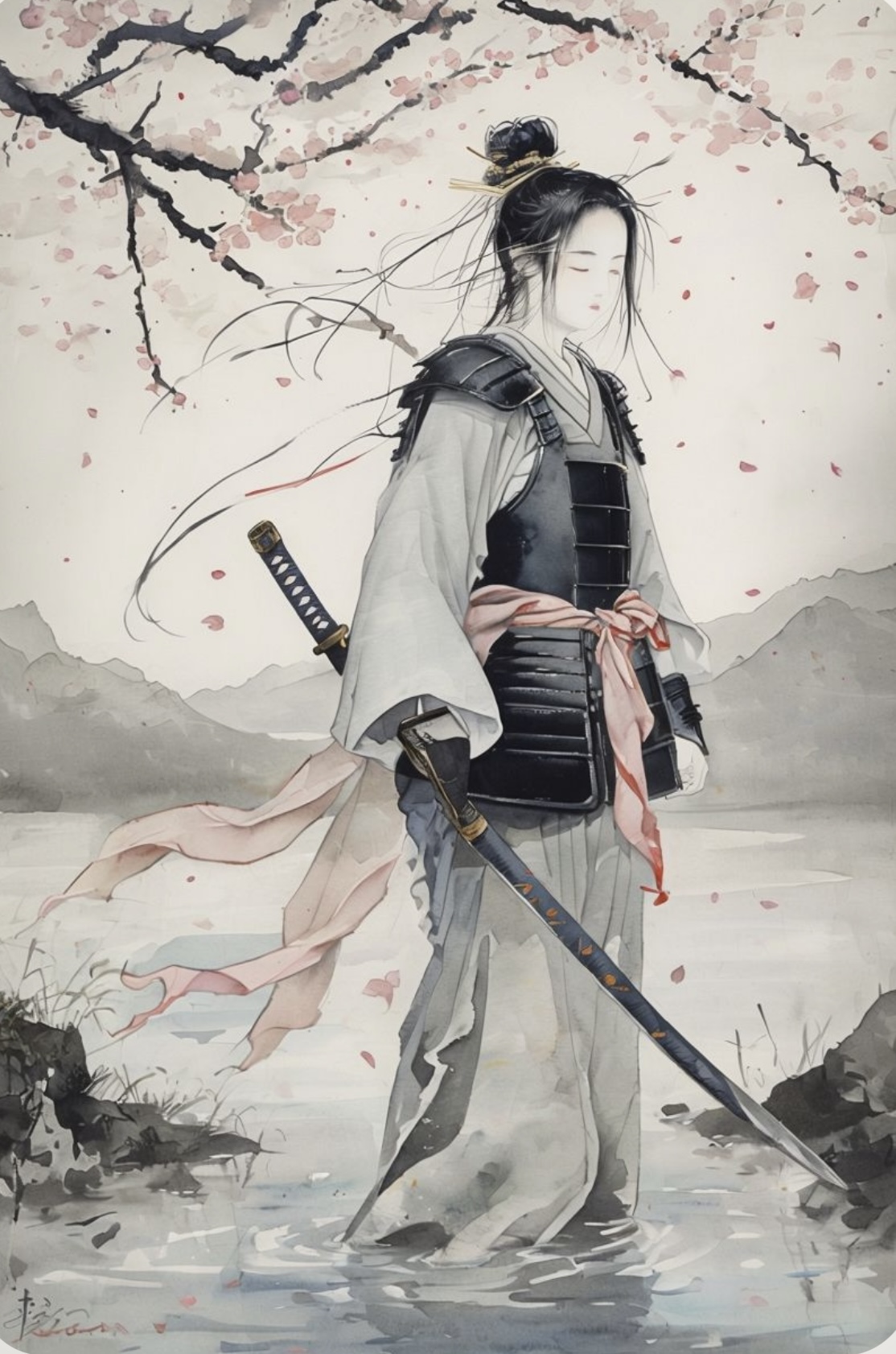 Samurai Warrior Art Print