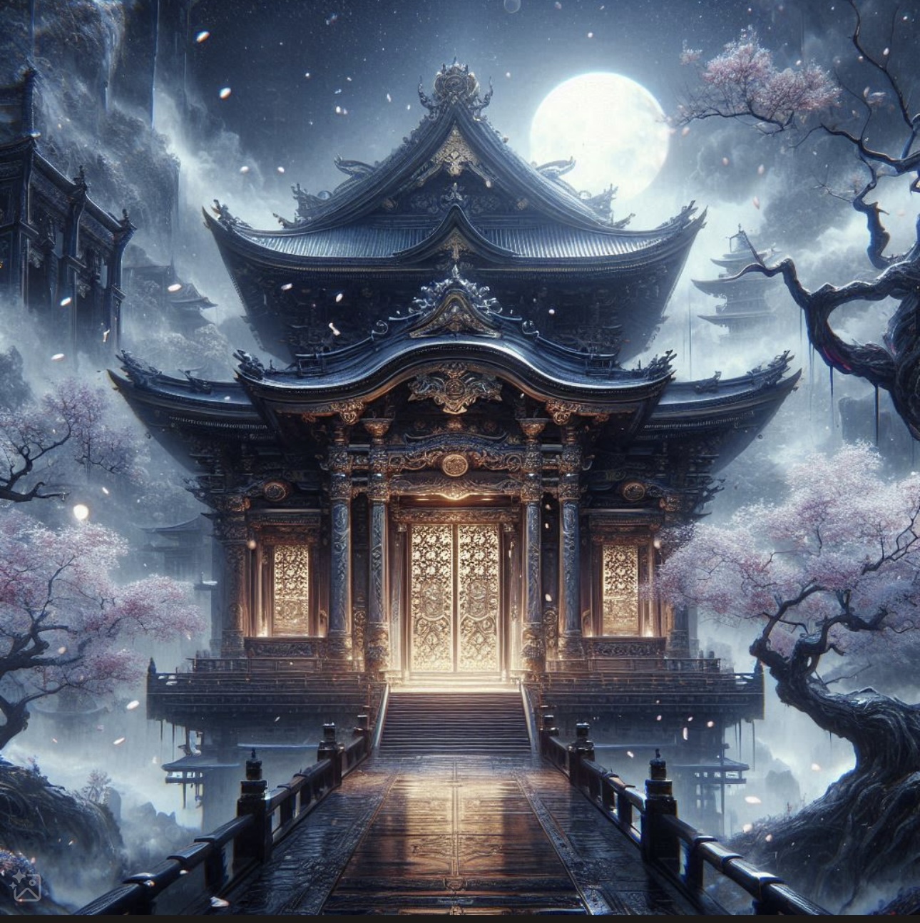 Traditional Japanese Pagoda Print
