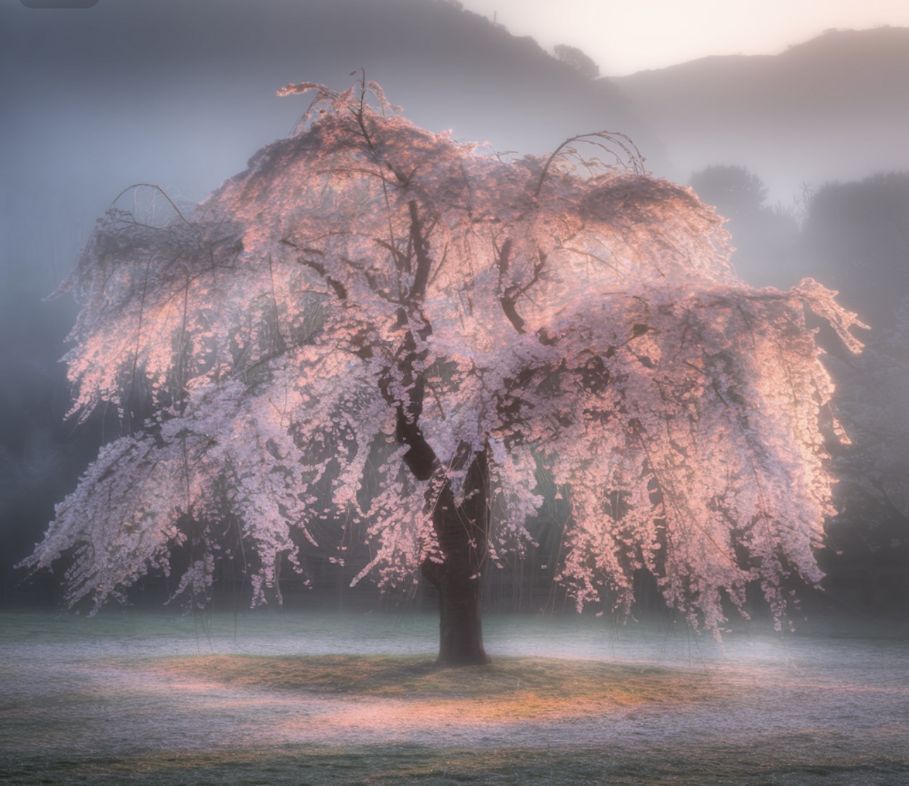 Framed Cherry Blossom Tree Print