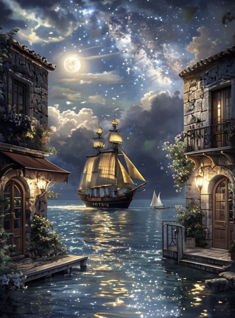 Sailing Ship Artwork - Venice Range