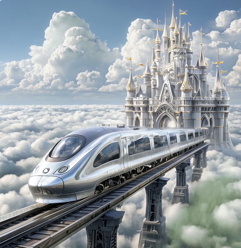 Futuristic Train Print