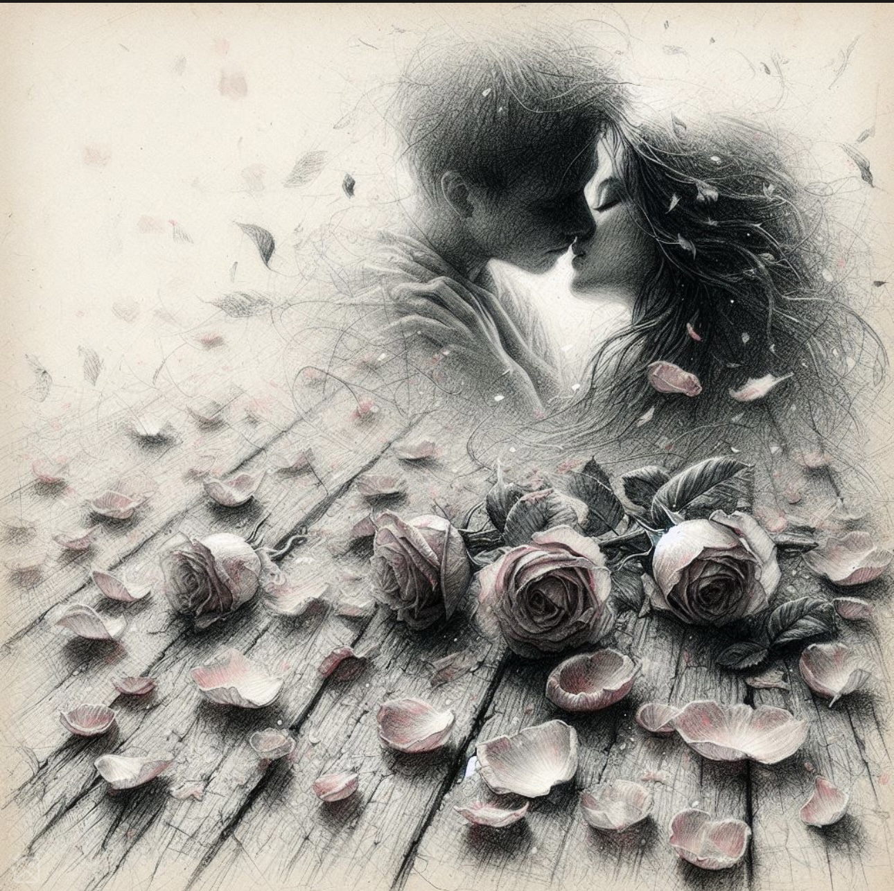 Romantic Couple Art Print