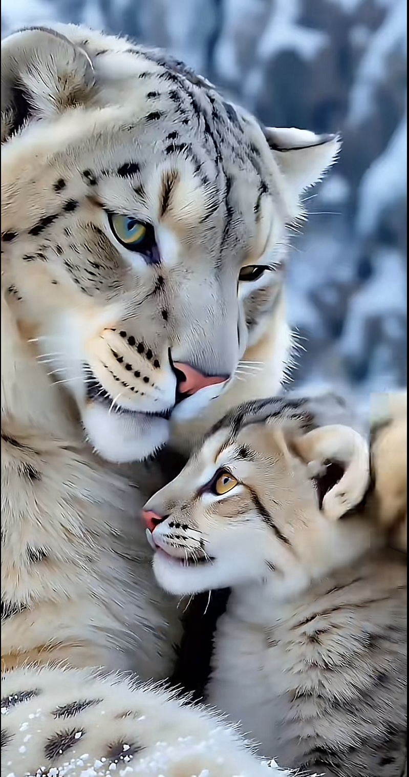 Snow Leopard Art Print