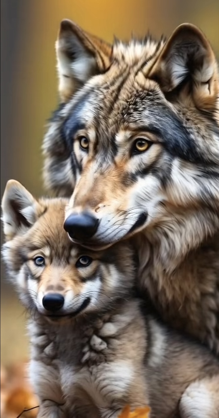 Wolf Family Portrait Print