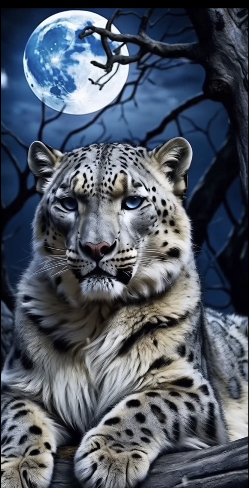 Snow Leopard Wall Print