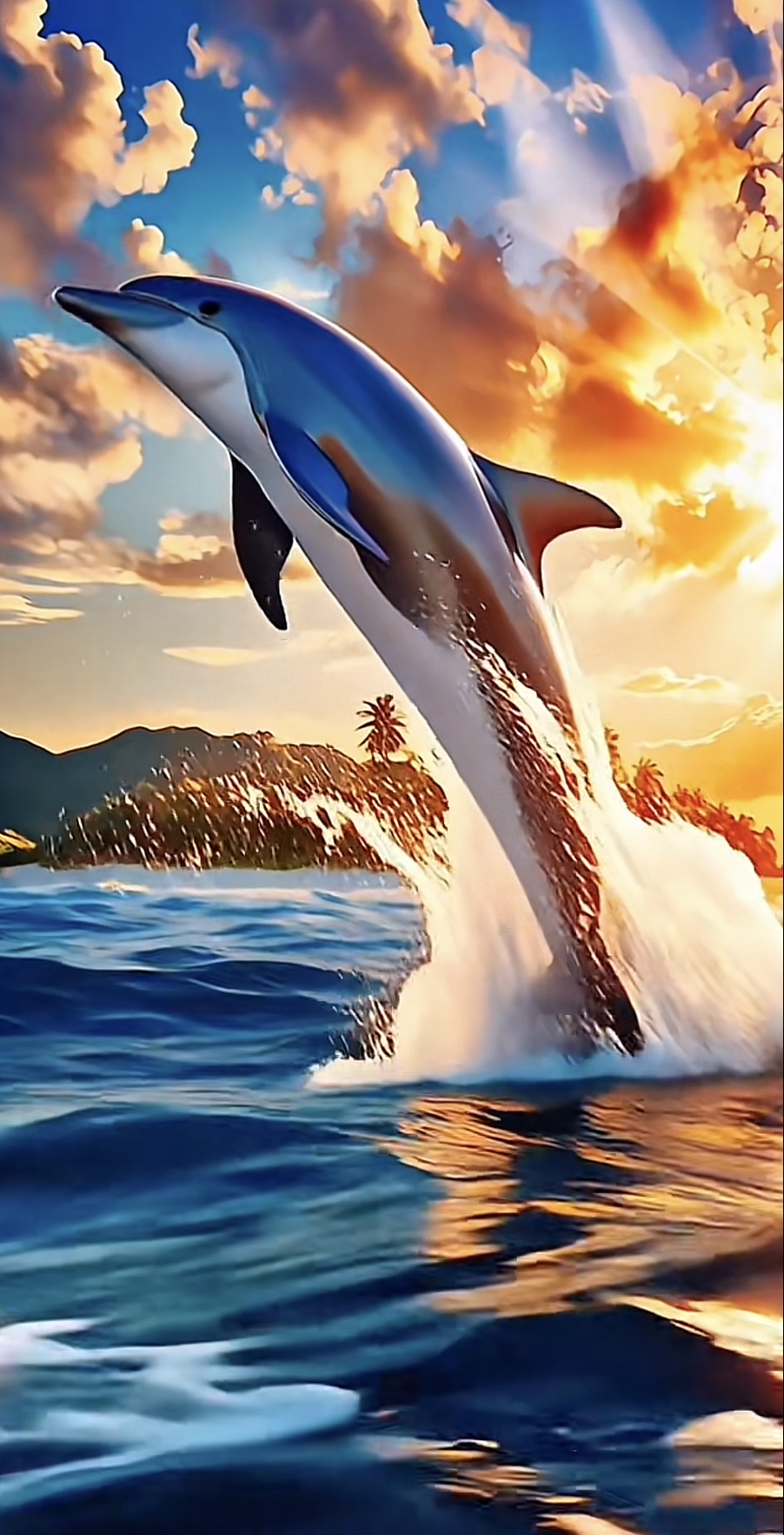 Majestic Dolphin Art Print