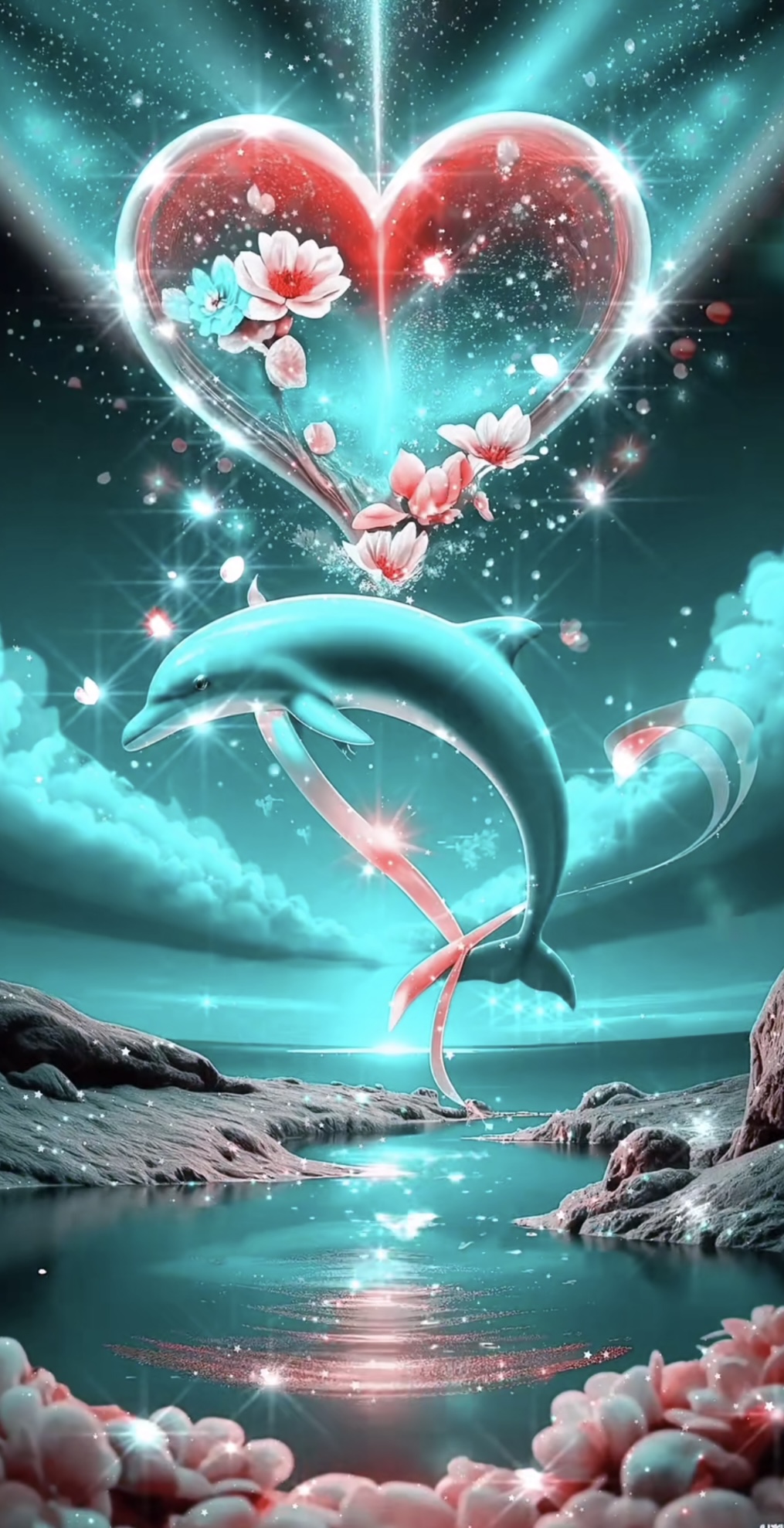 Dreamy Dolphin Art Print