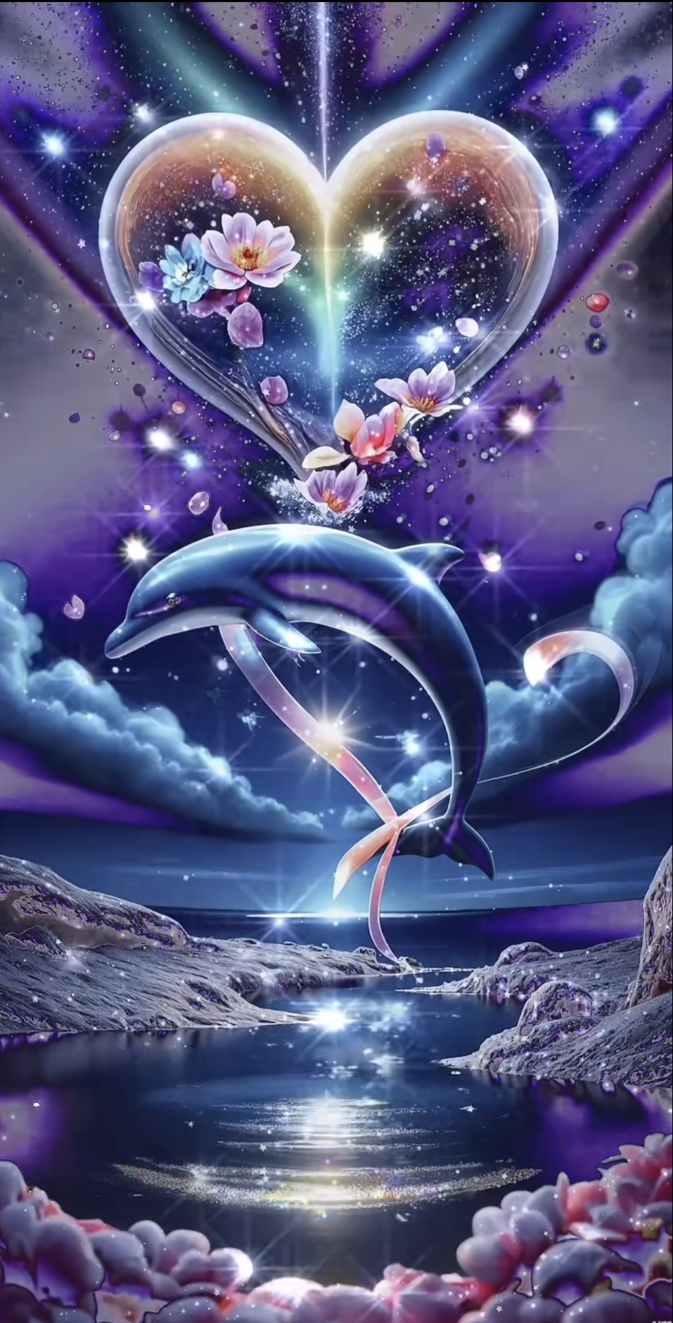 Mystical Dolphin Wall Art