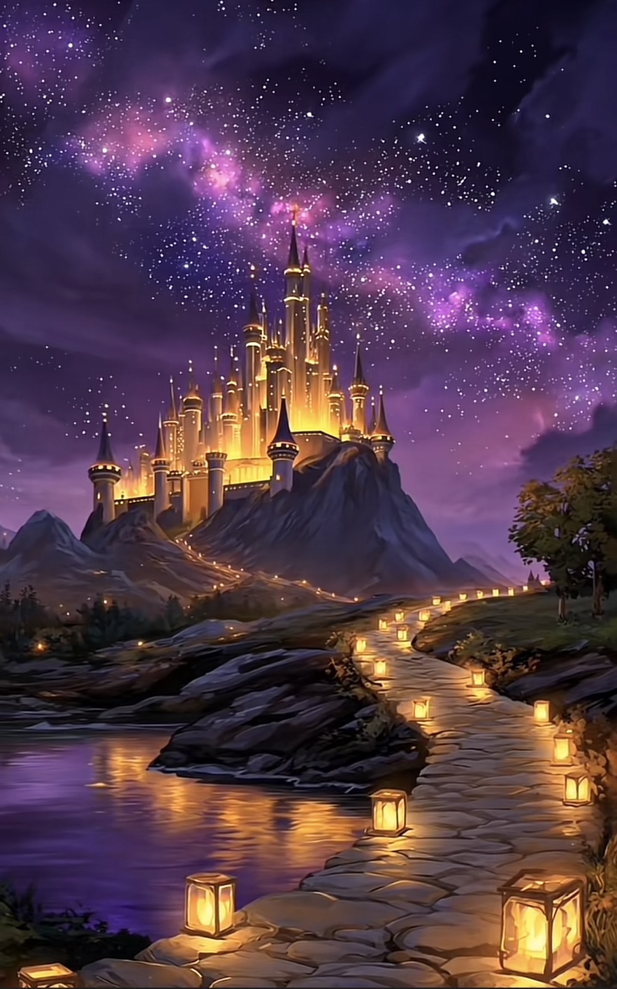 Enchanted Castle Canvas Art