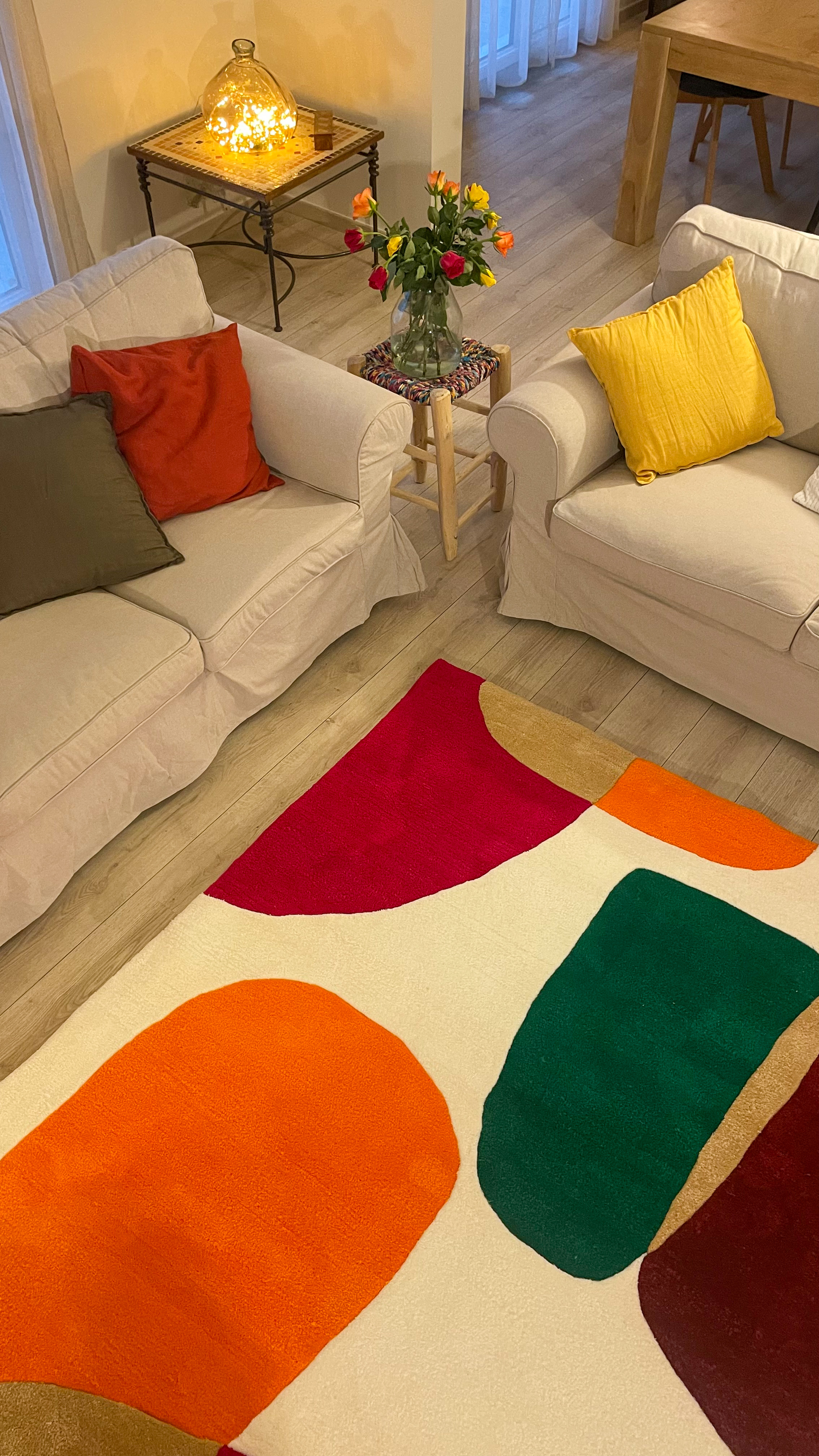 Tapis superpositions organiques XXL