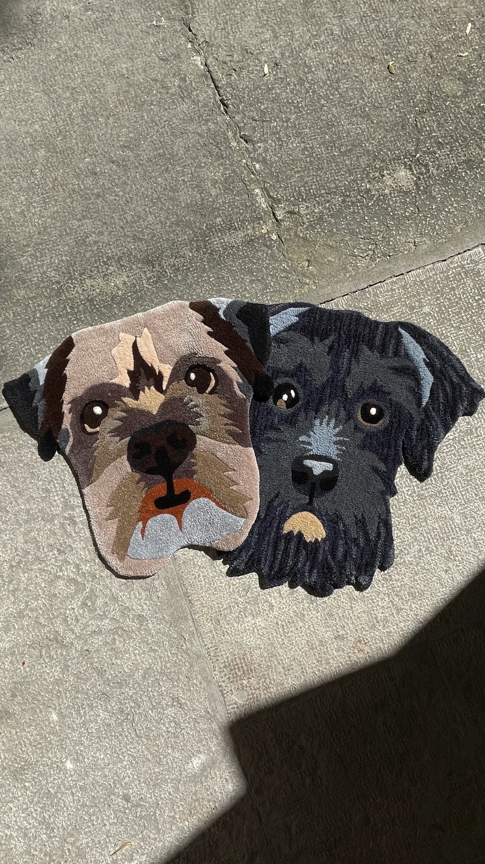 Tête de chien sur mesure