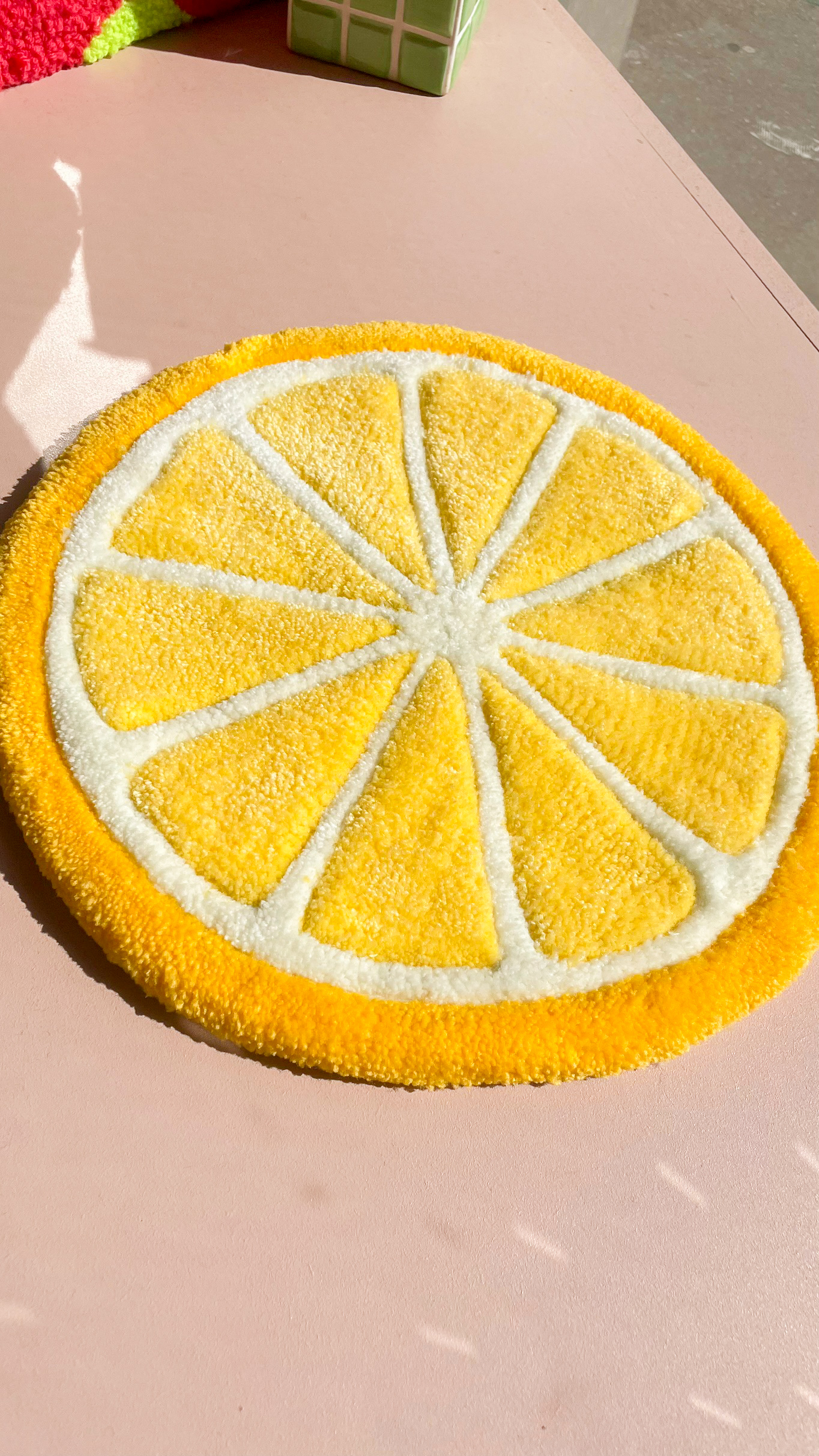 Tapis citron
