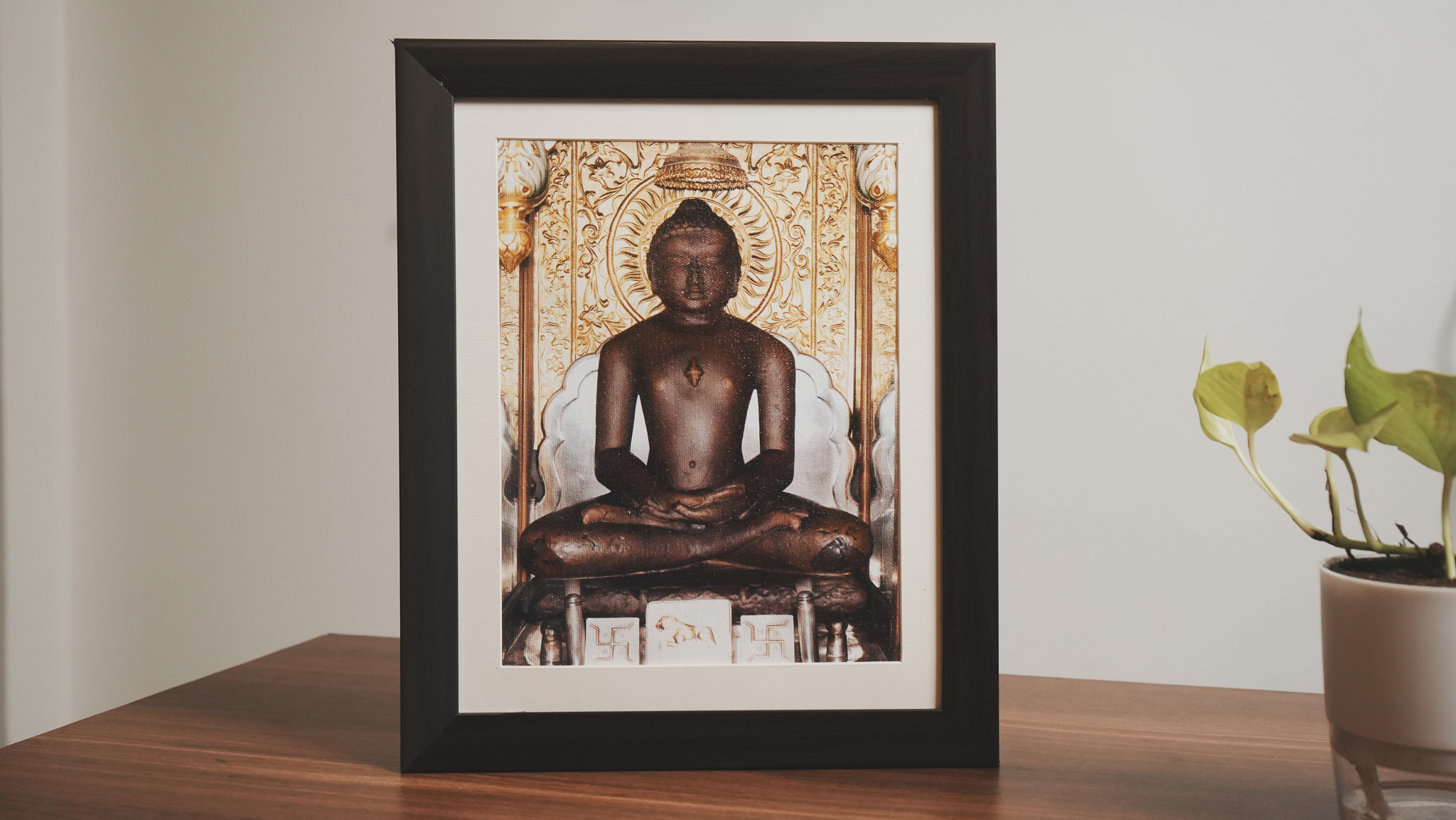 Premium Canvas Mahaveer Bhagwan Photo Frame