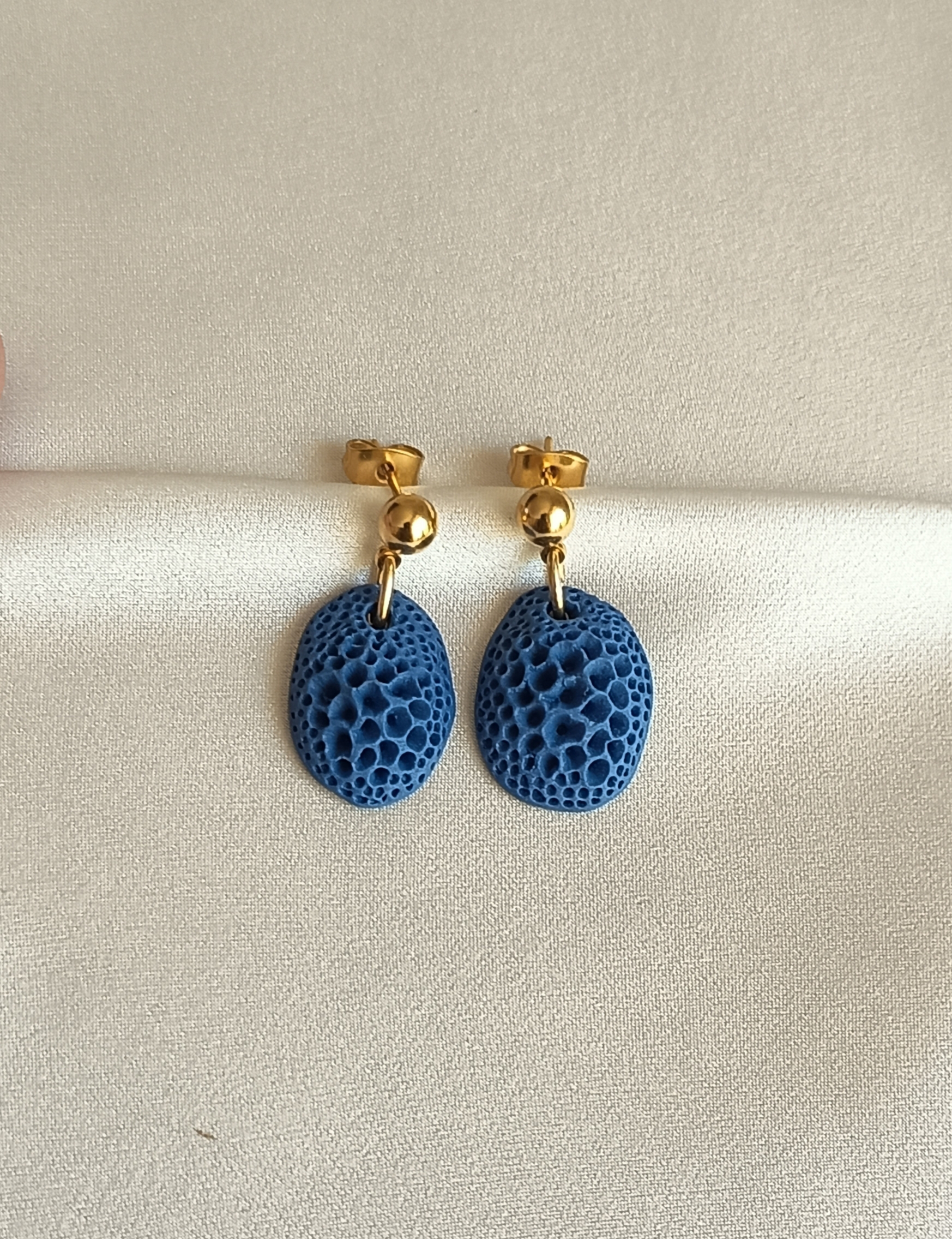 Boucles d'oreilles en porcelaine