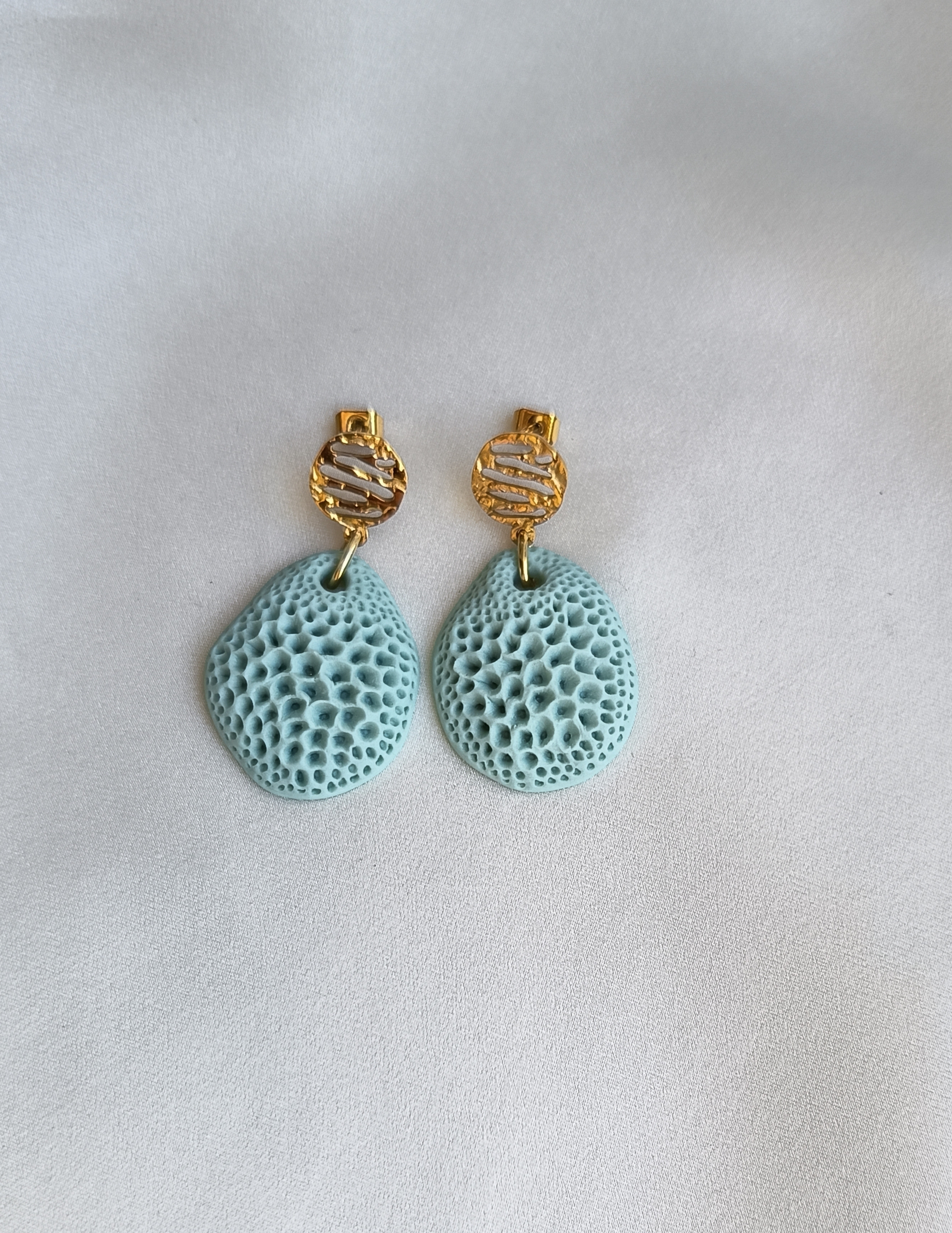 Boucles d'oreilles en porcelaine