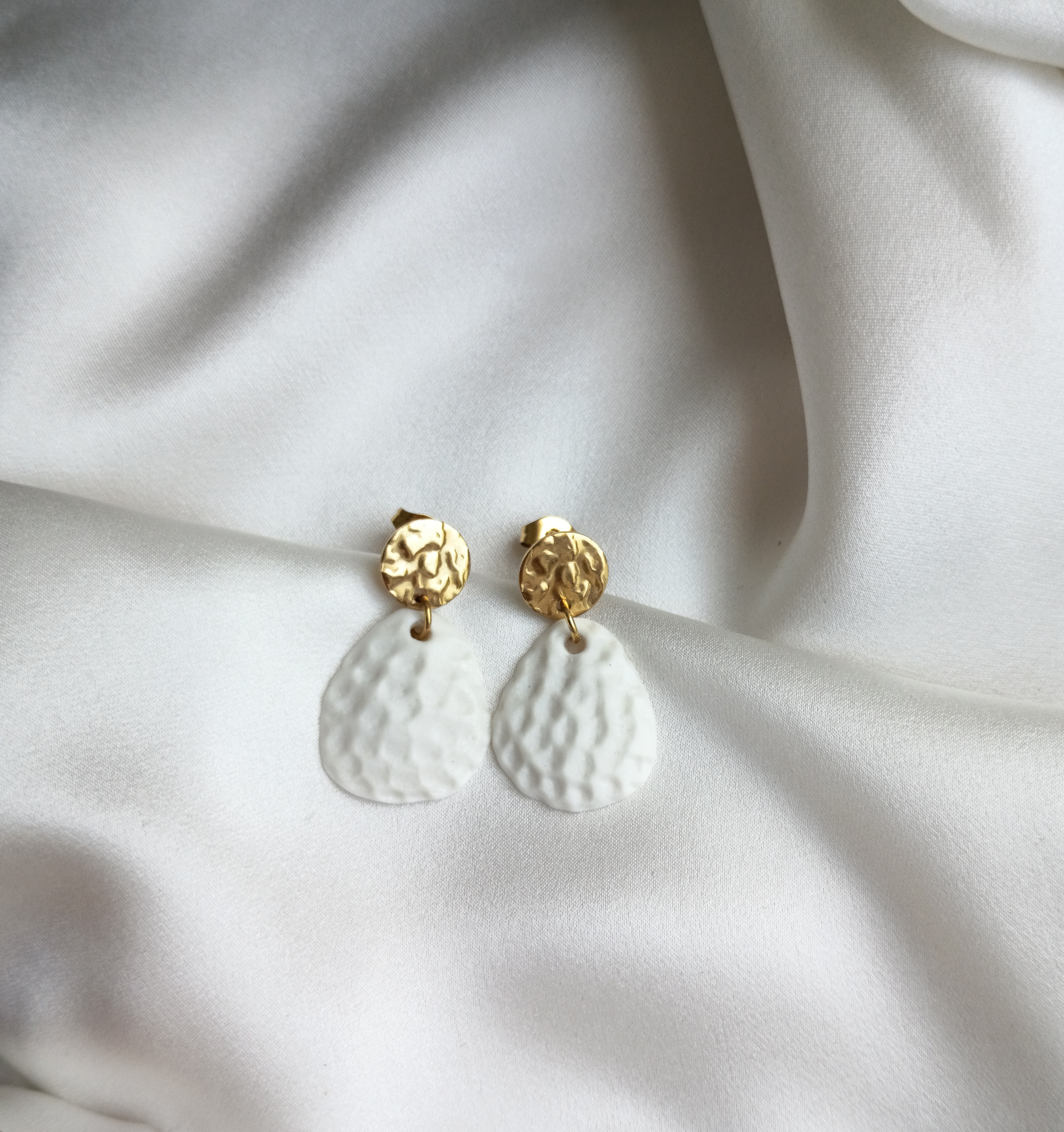 Boucles d'oreilles en porcelaine