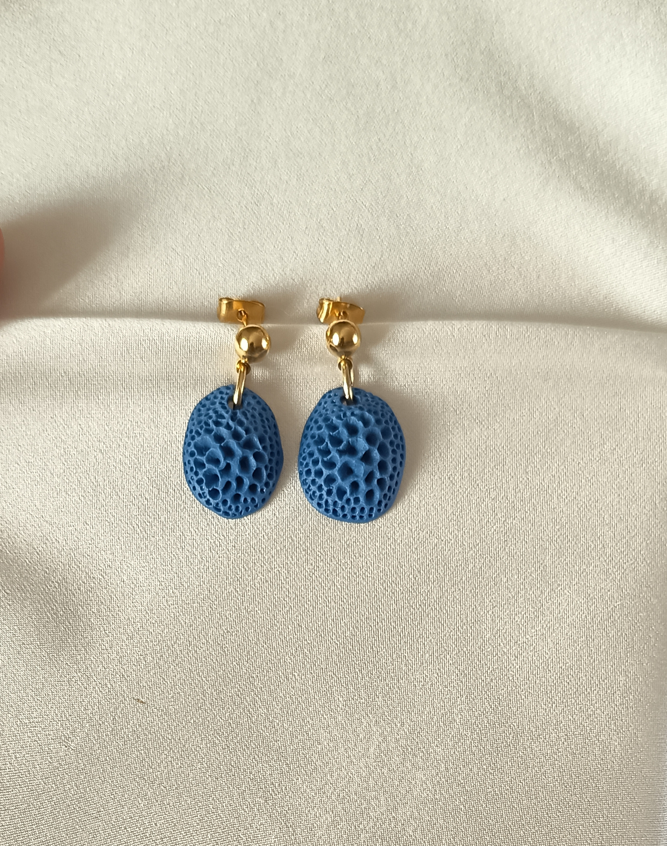 Boucles d'oreilles en porcelaine