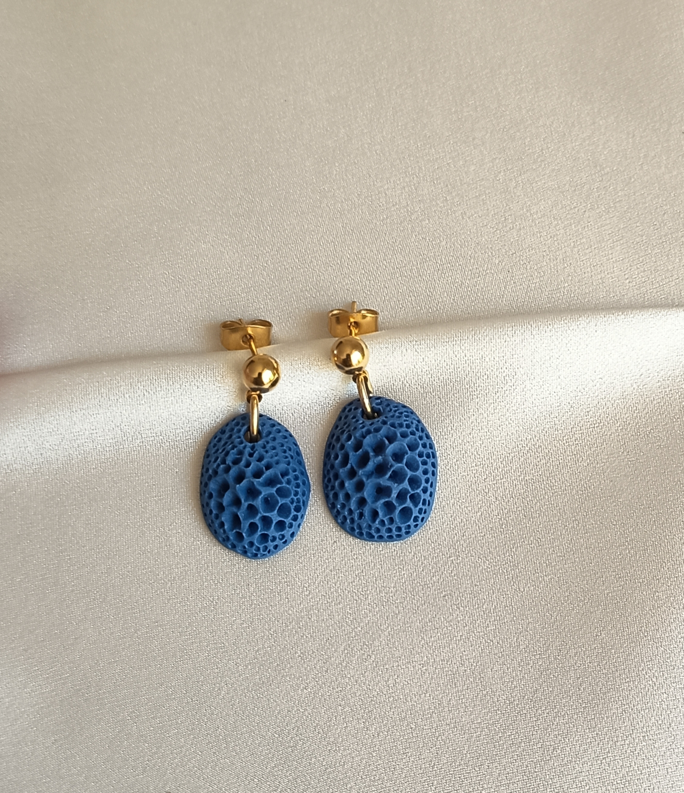 Boucles d'oreilles en porcelaine