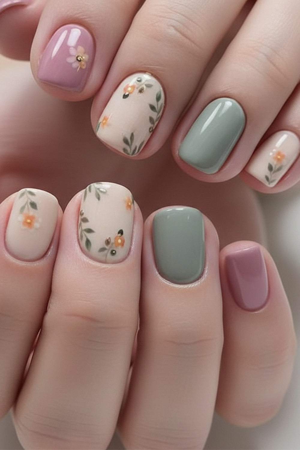Sage & Wildflower Press-On Nail Set