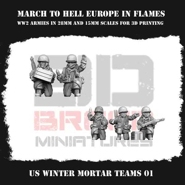 US Winter Dressed Mortar Teams