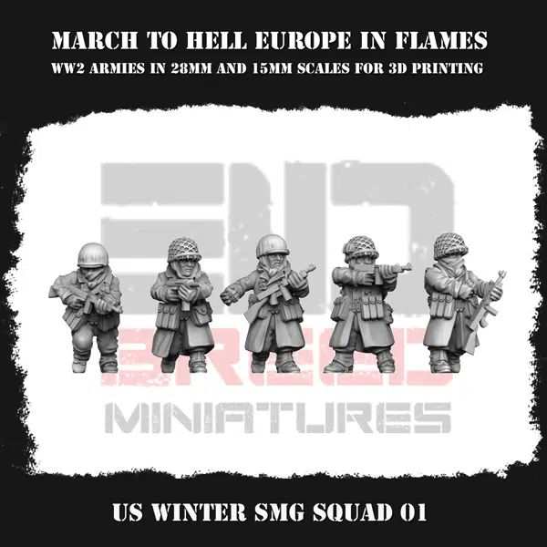 US Winter Dressed Sub Machinegun Teams
