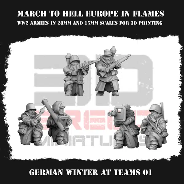 German Winter Dressed Panzershrek and Panzerfaust Teams