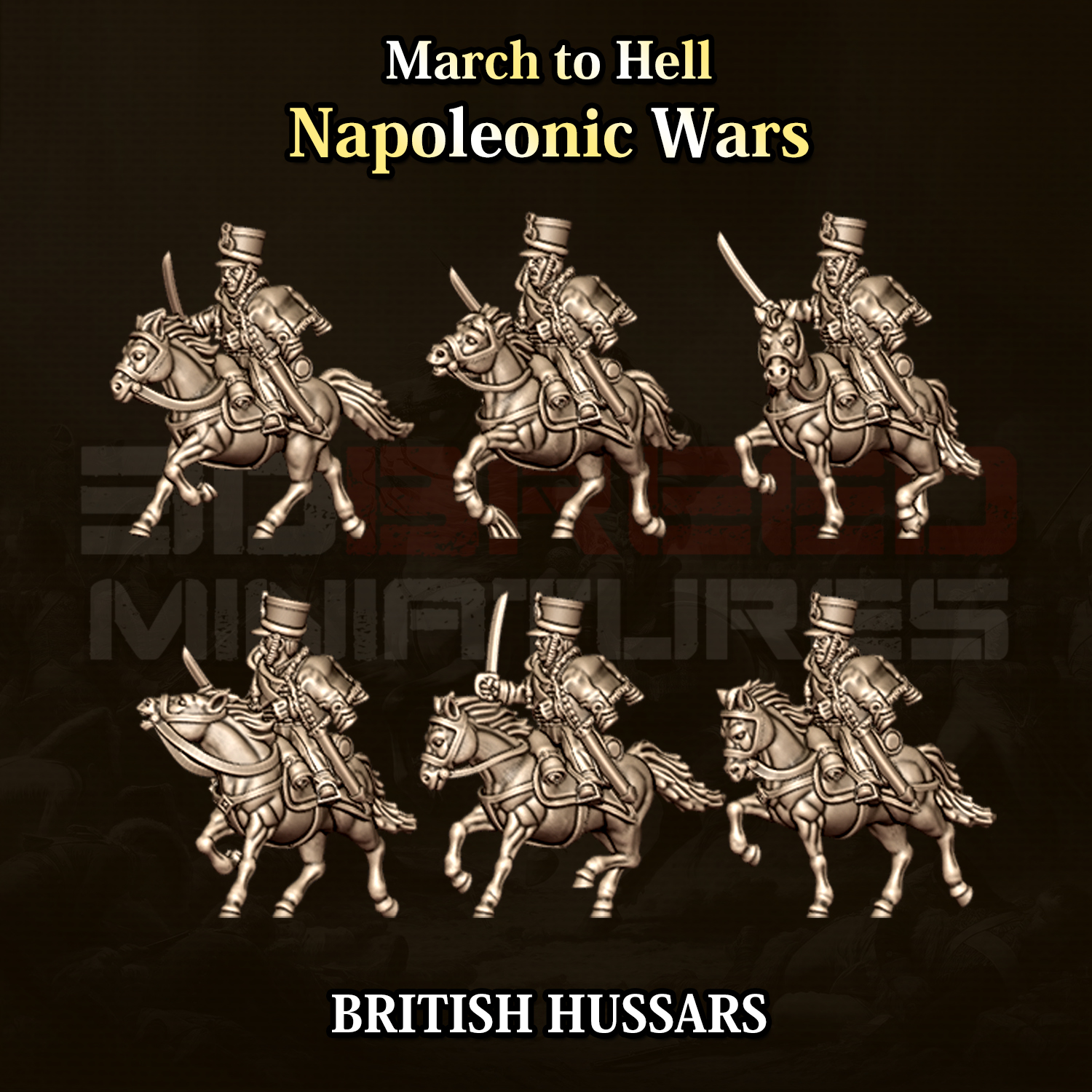 15mm British Hussars