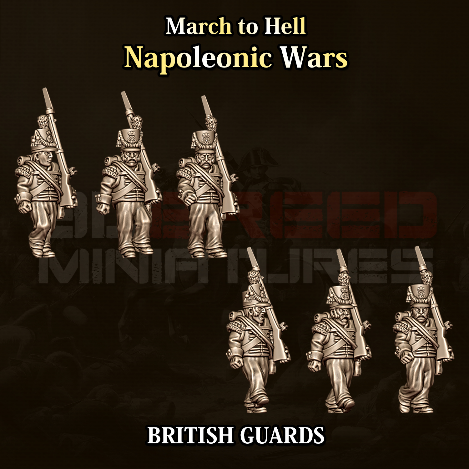 15mm British Line Infantry (Flank Company) in Belgic Shakos