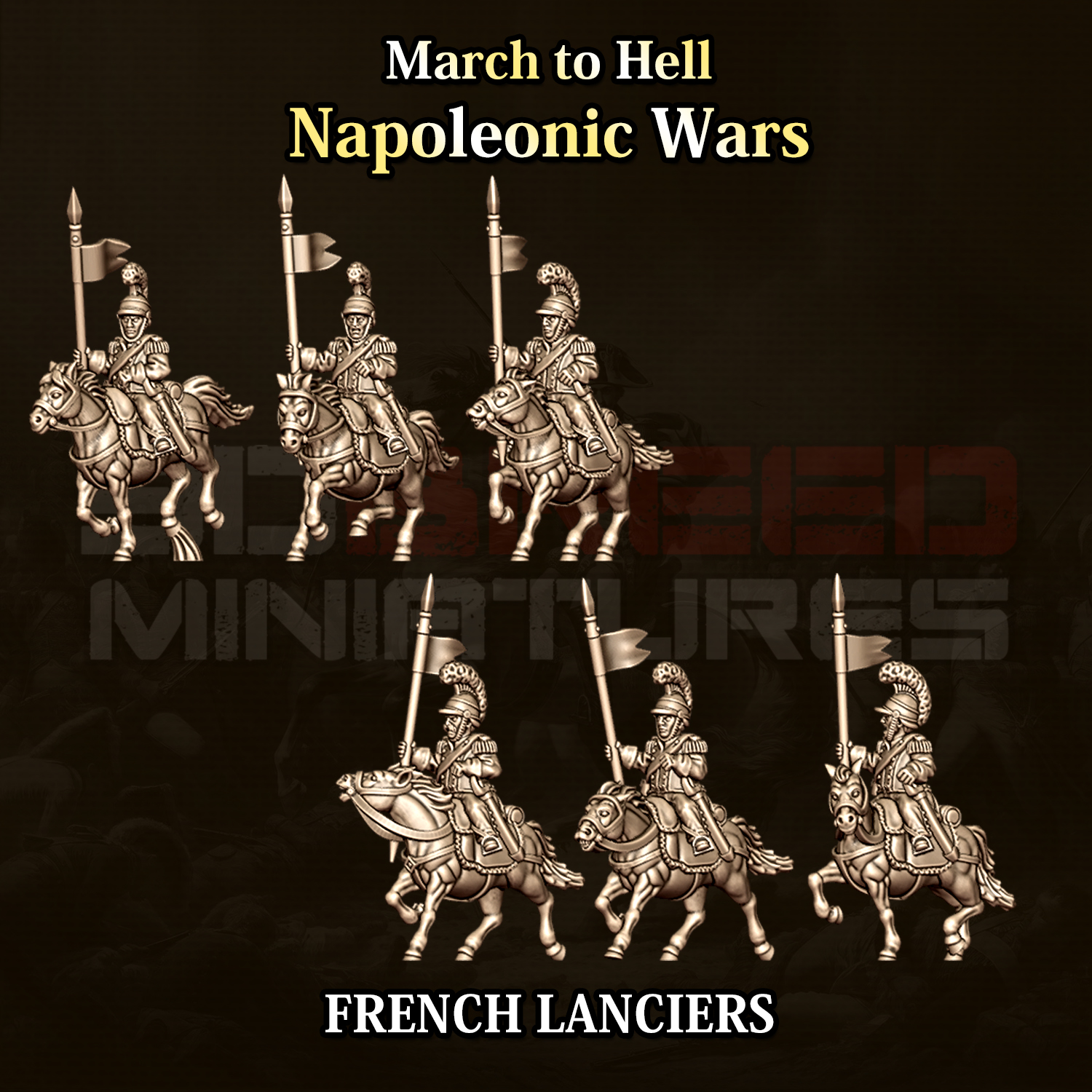 15mm French Line Lancer Cavalry