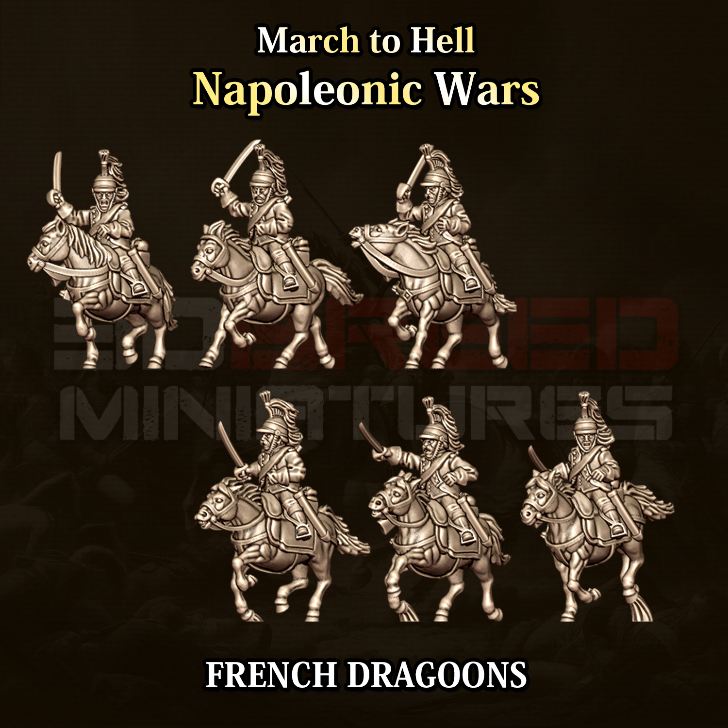 15mm French Dragoons Medium Cavalry