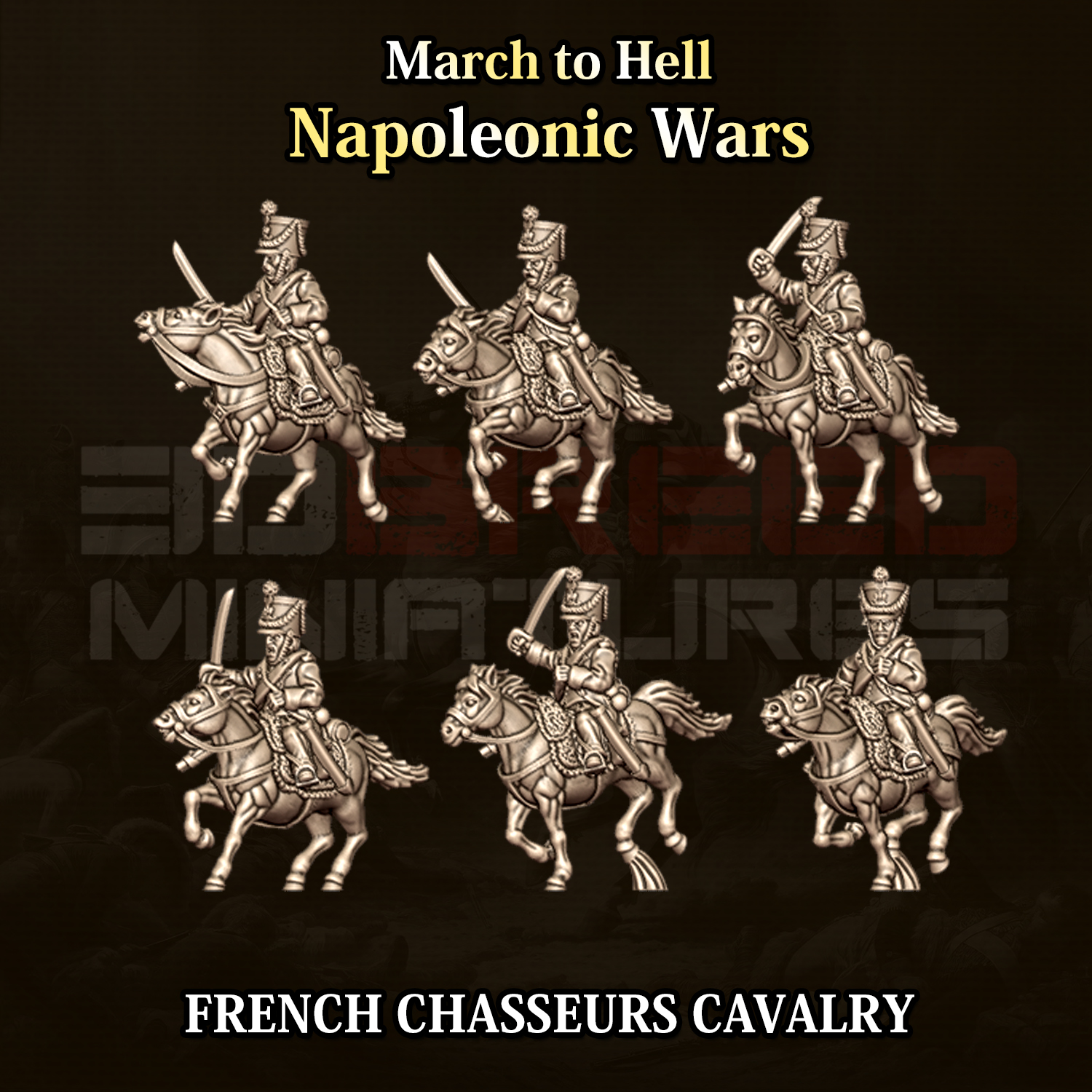 15mm French Chasseurs a Cheval Light Cavalry