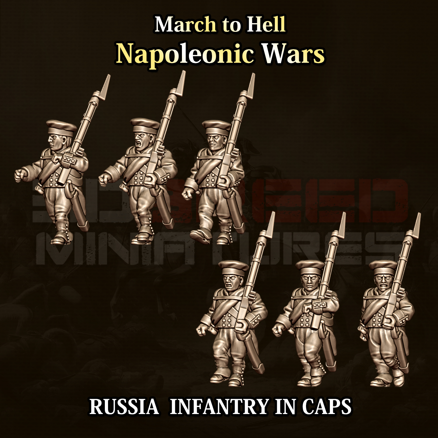 15mm Russian Infantry in Caps