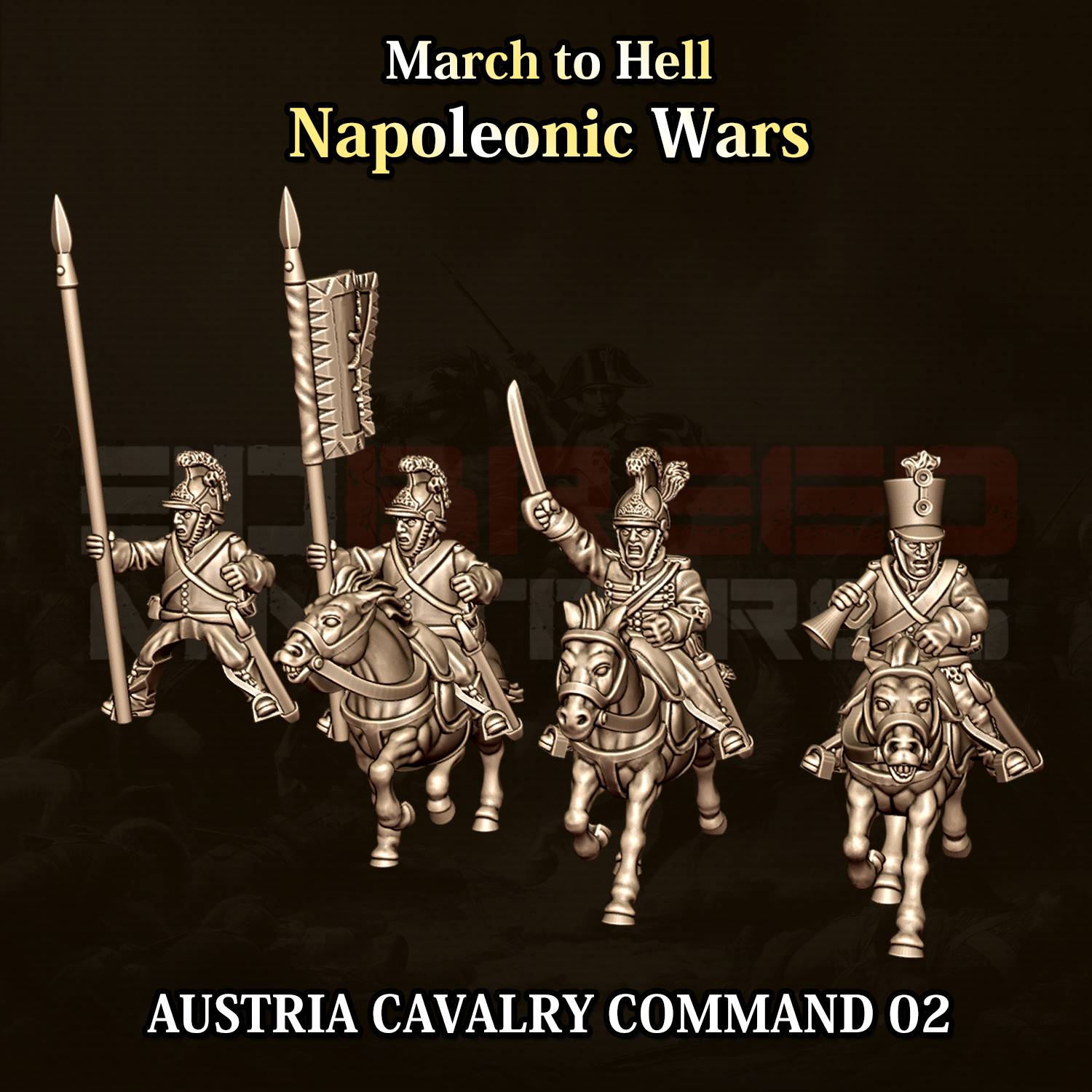 15mm Austrian Cavalry Command Group 02
