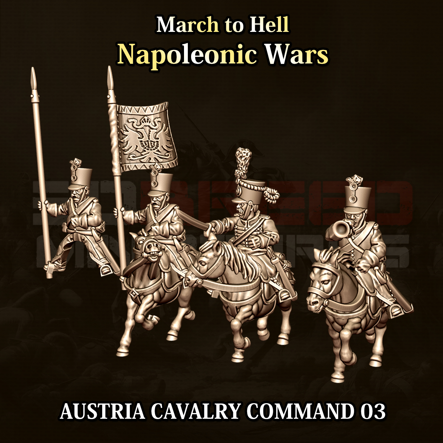 15mm Austrian Cavalry Command Group 03