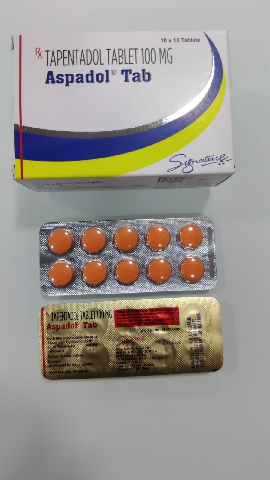 Tapentadol 100mg - 180 Pills 