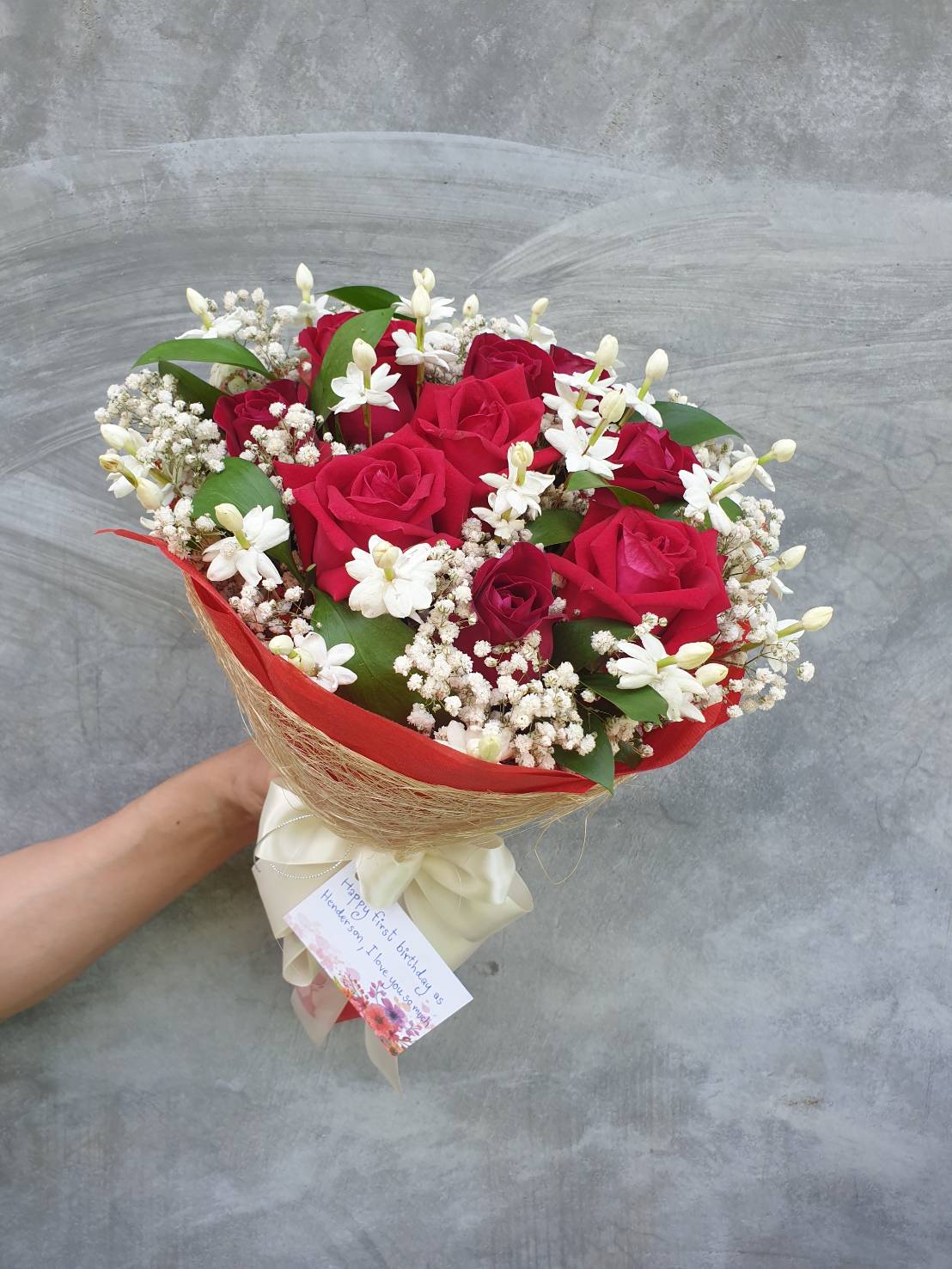 Elegant Red Rose Bouquet
