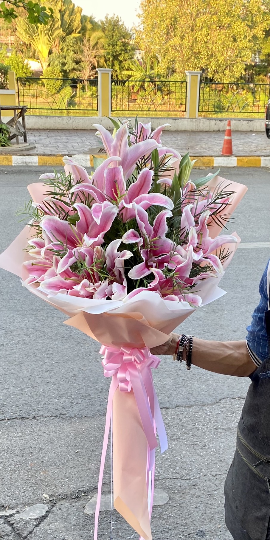 Beautiful Pink Lily Bouquet