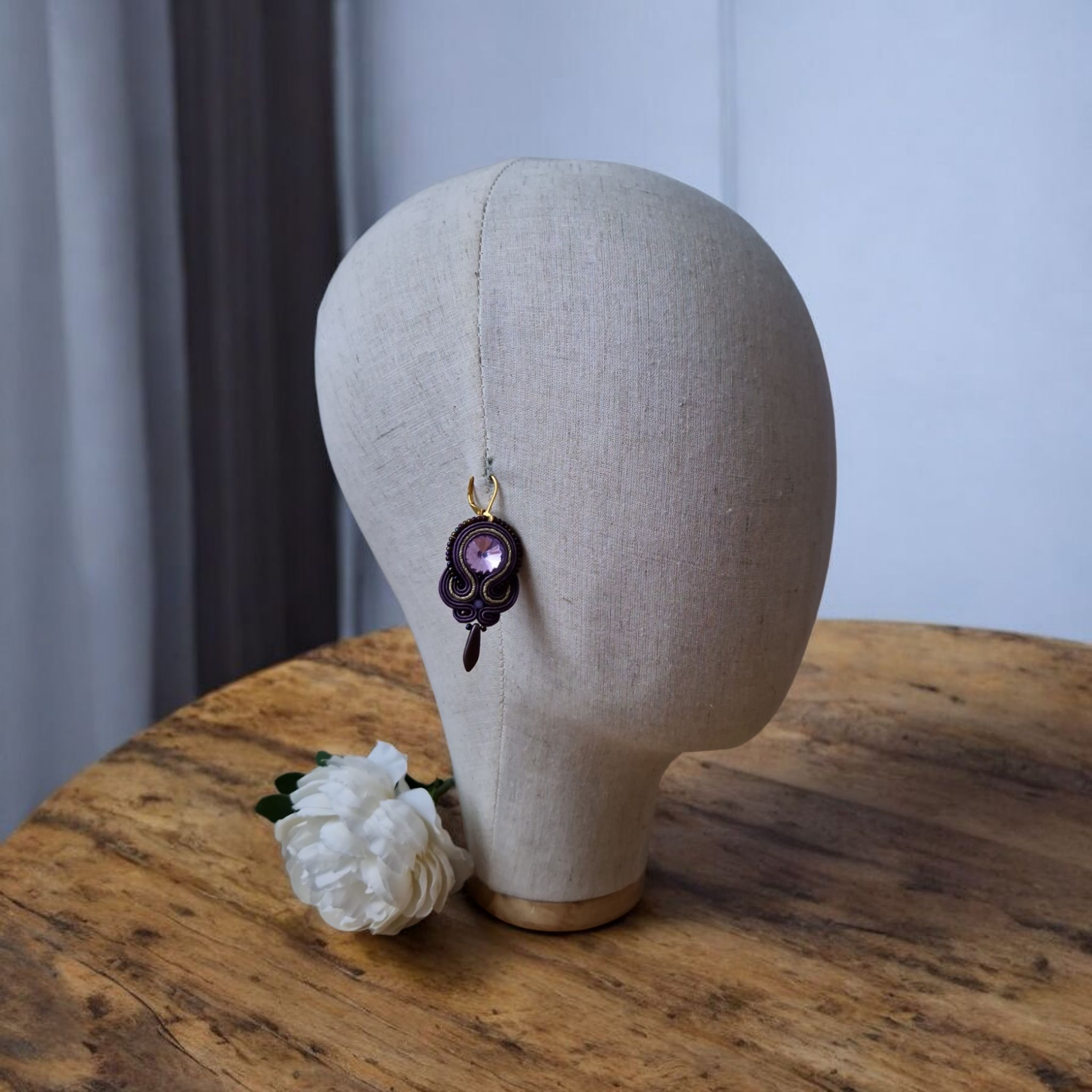 Soutache Ohrringe Purple Dream