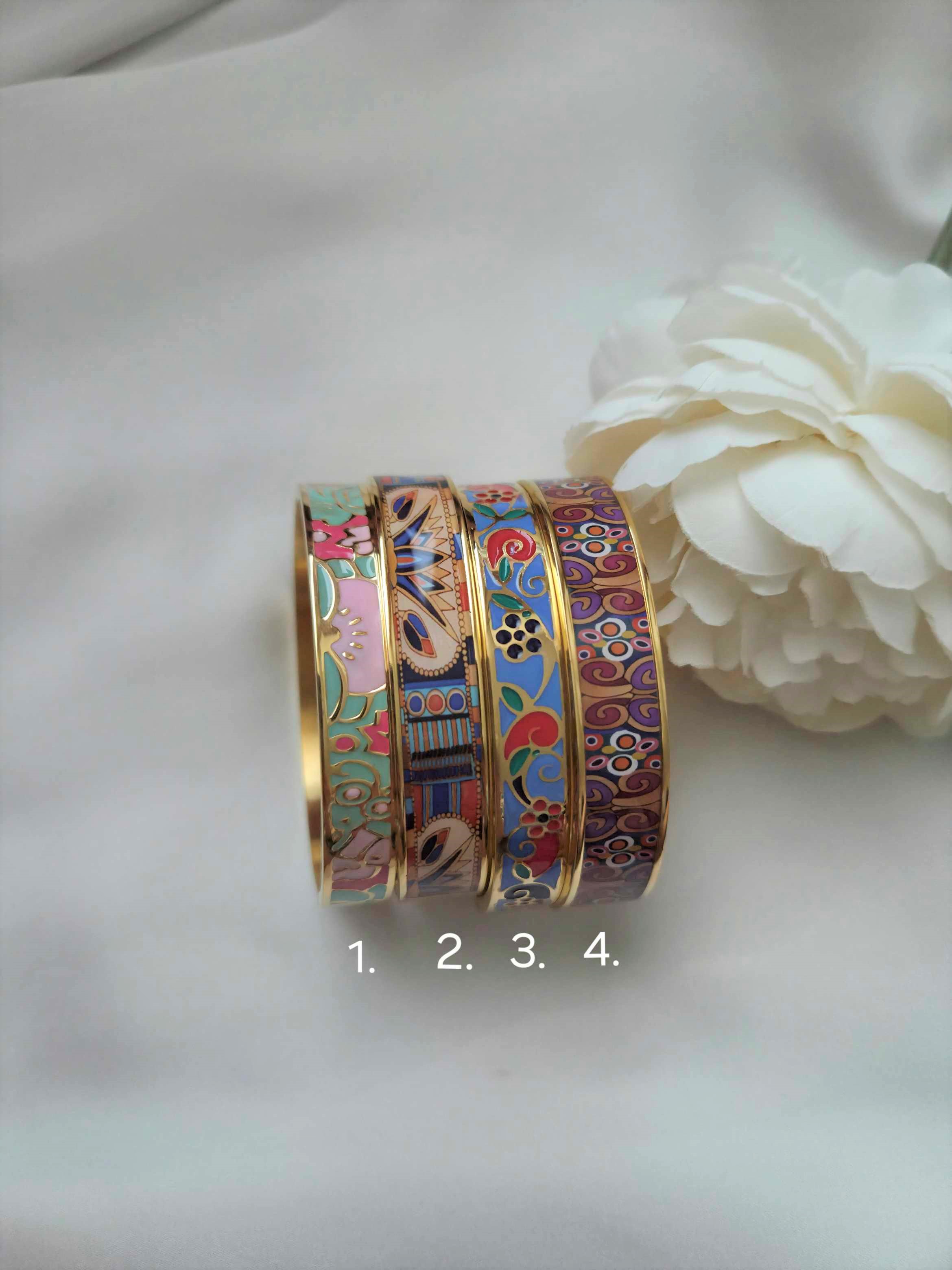 Edelstahl Armreifen breit 