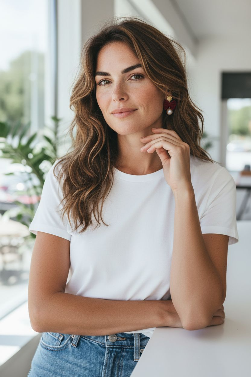 Besondere Ohrringe mit Samtschleife 