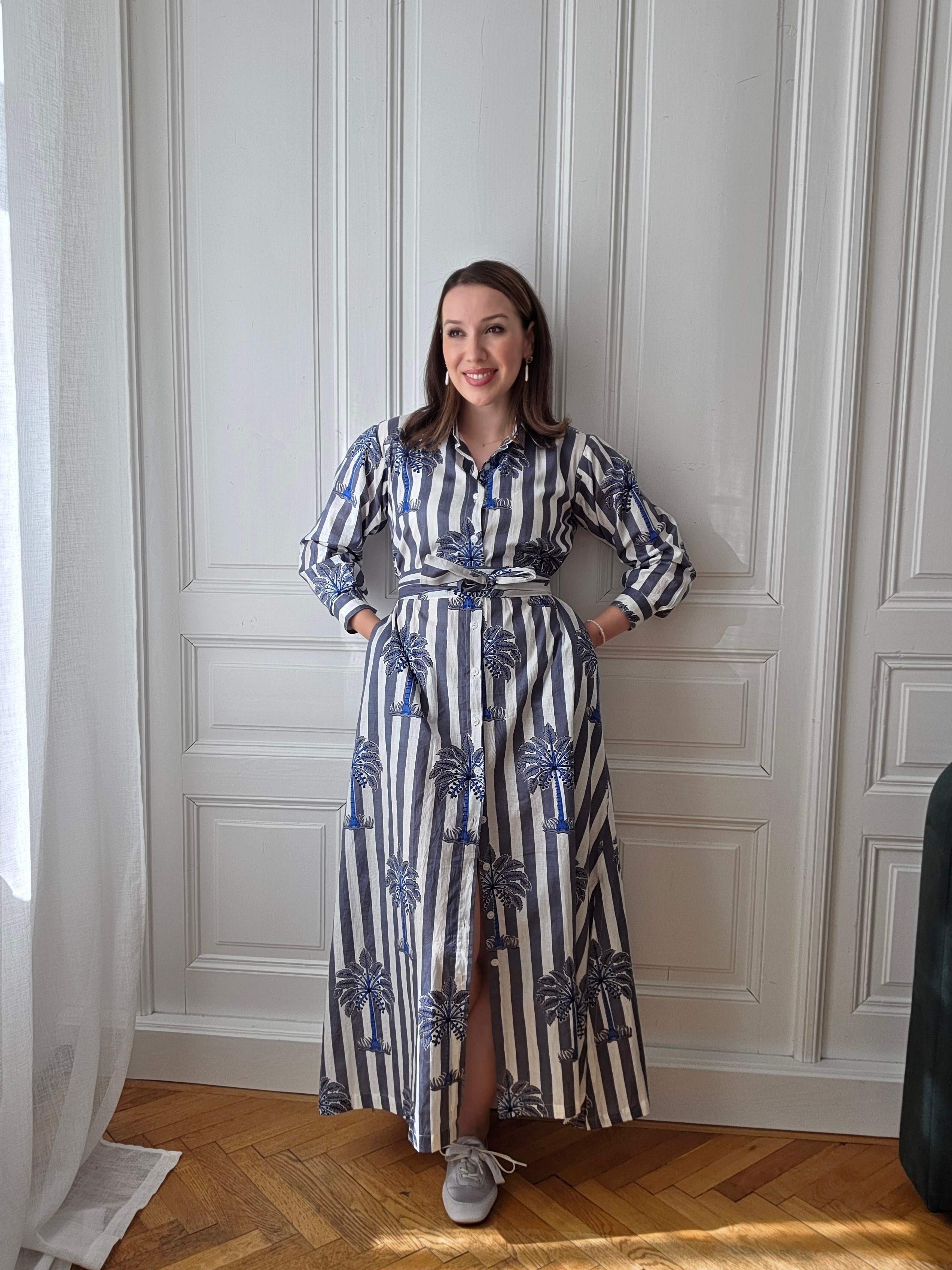 Hemdblusenkleid Modell Bella mit Palm Tree