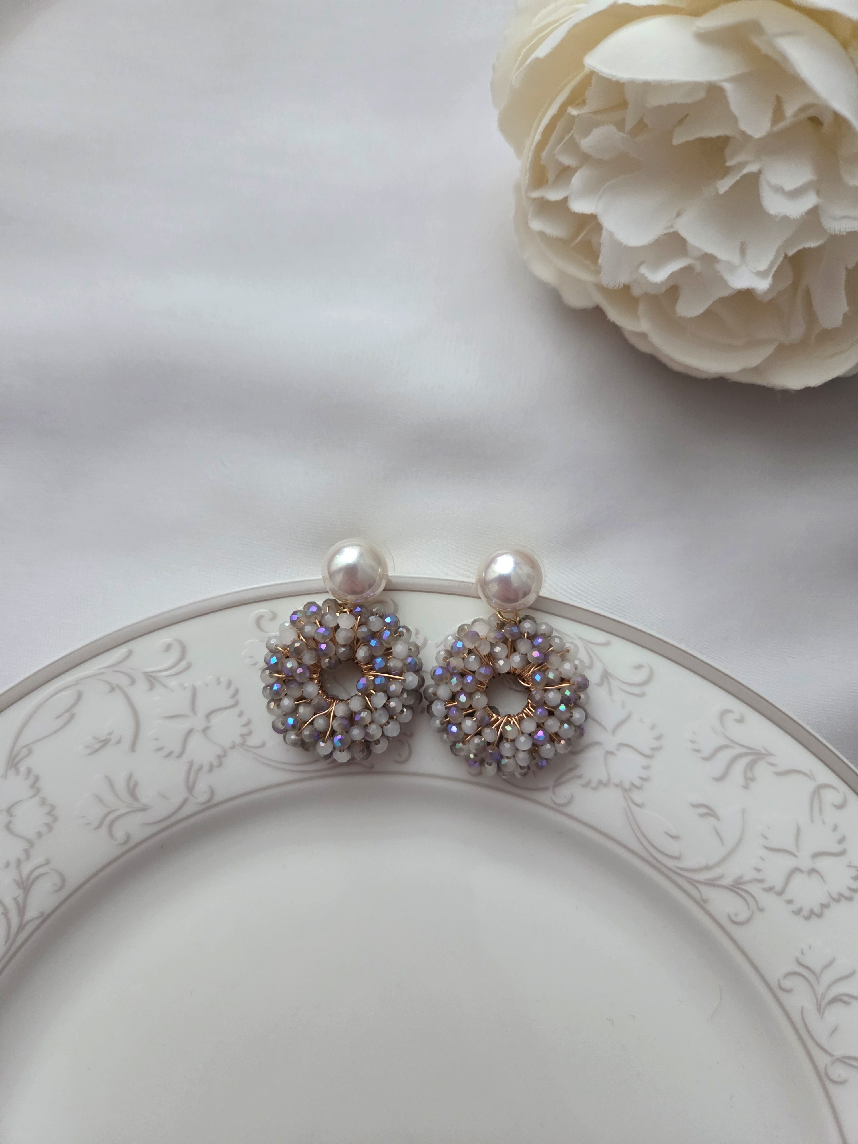 Ohrringe Modell Crystal Donut Drops