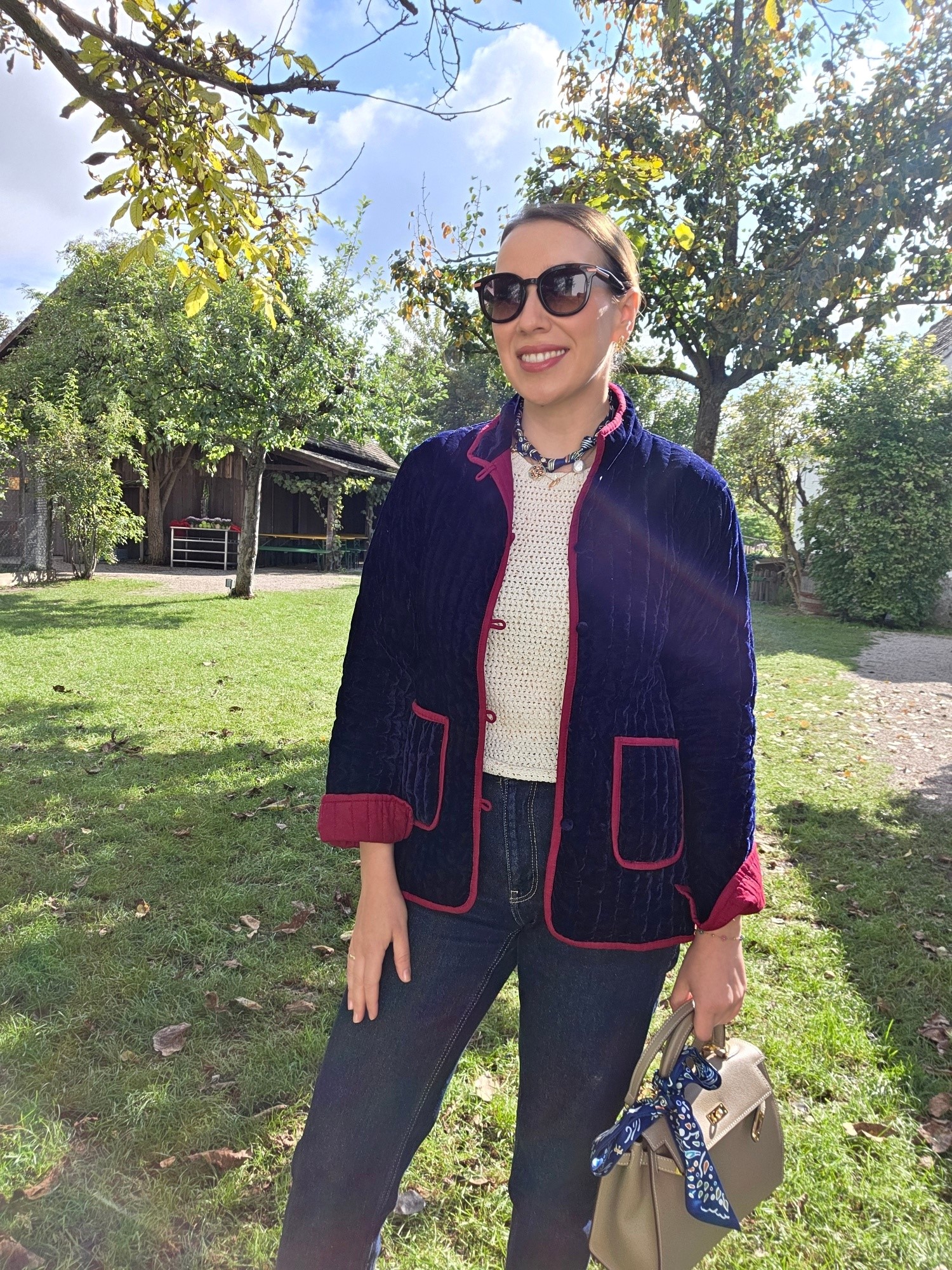 Samt Jacke Modell Emilia 