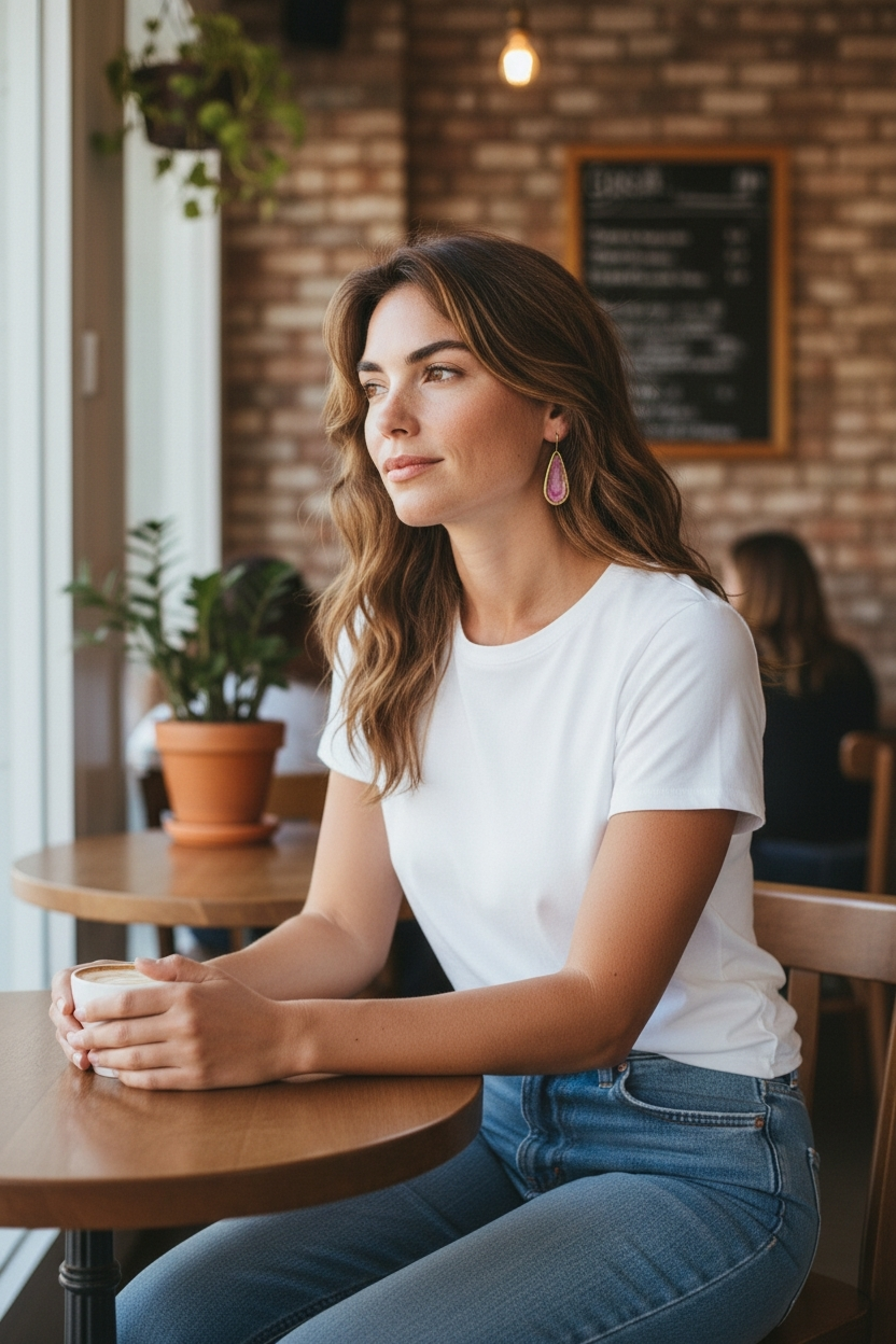 Besondere Ohrringe mit Aurora Quarz 