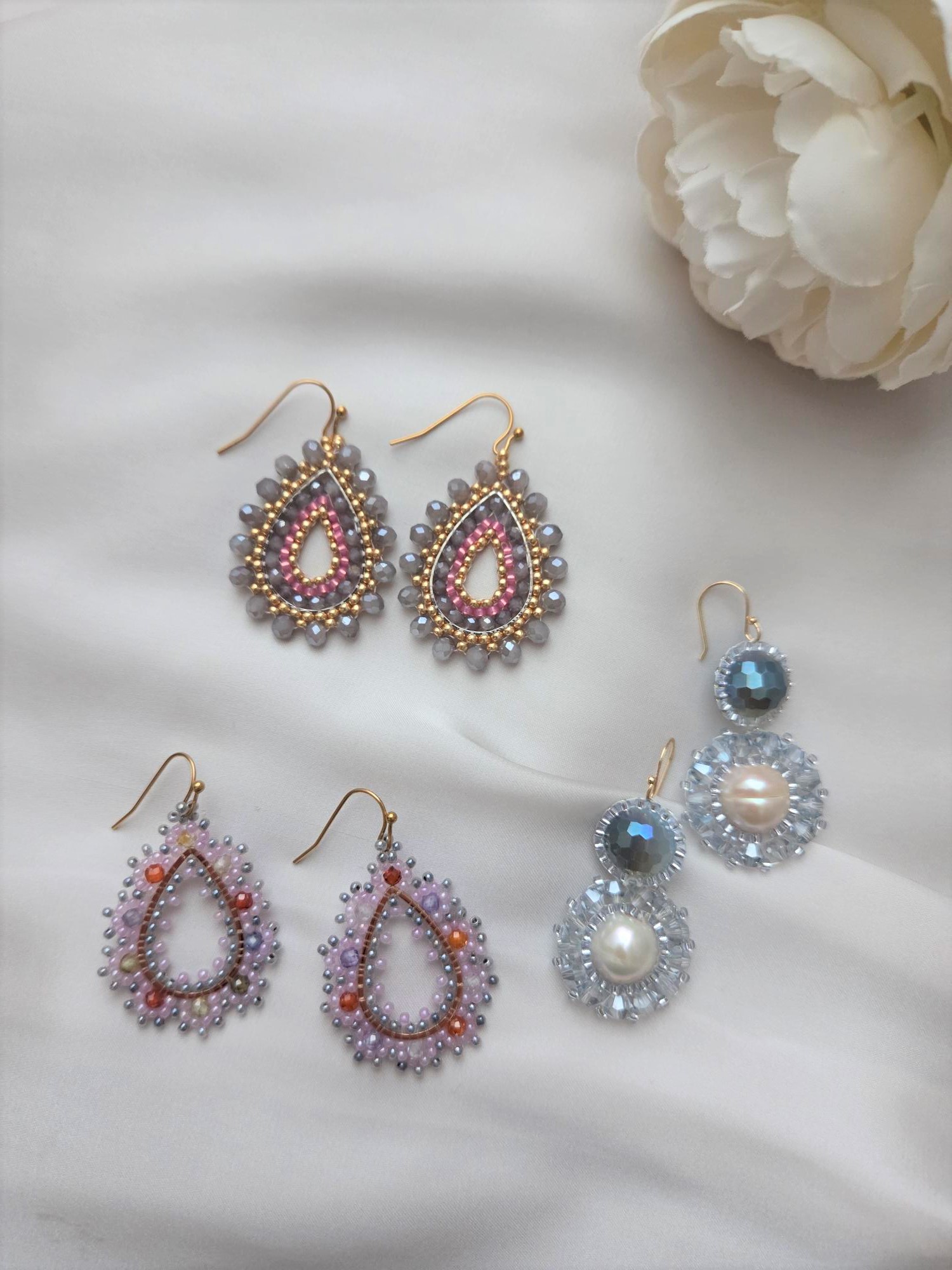 Ohrringe Modell Lavender Pearl